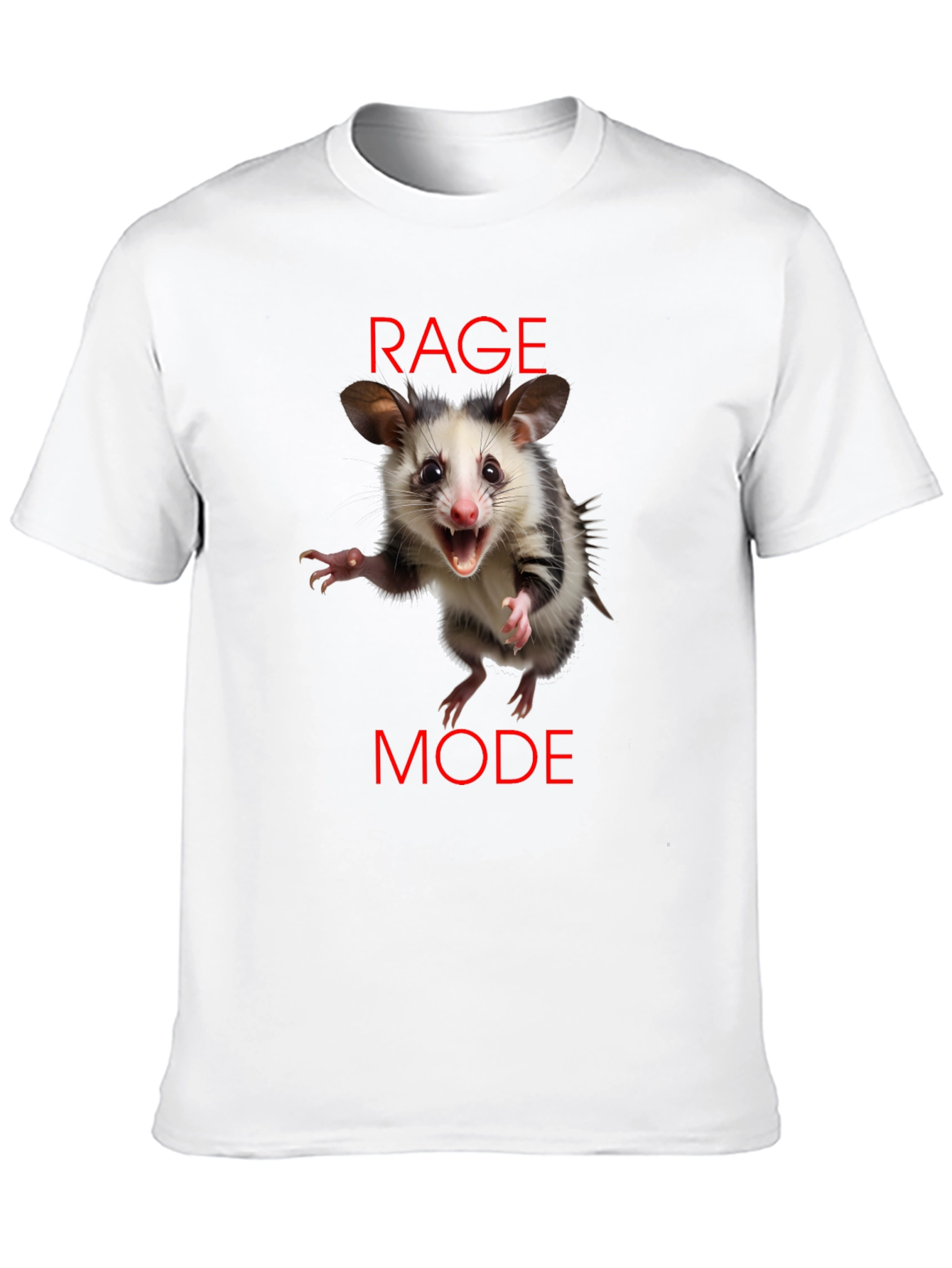 Rage Mode Opossum Black T-Shirt