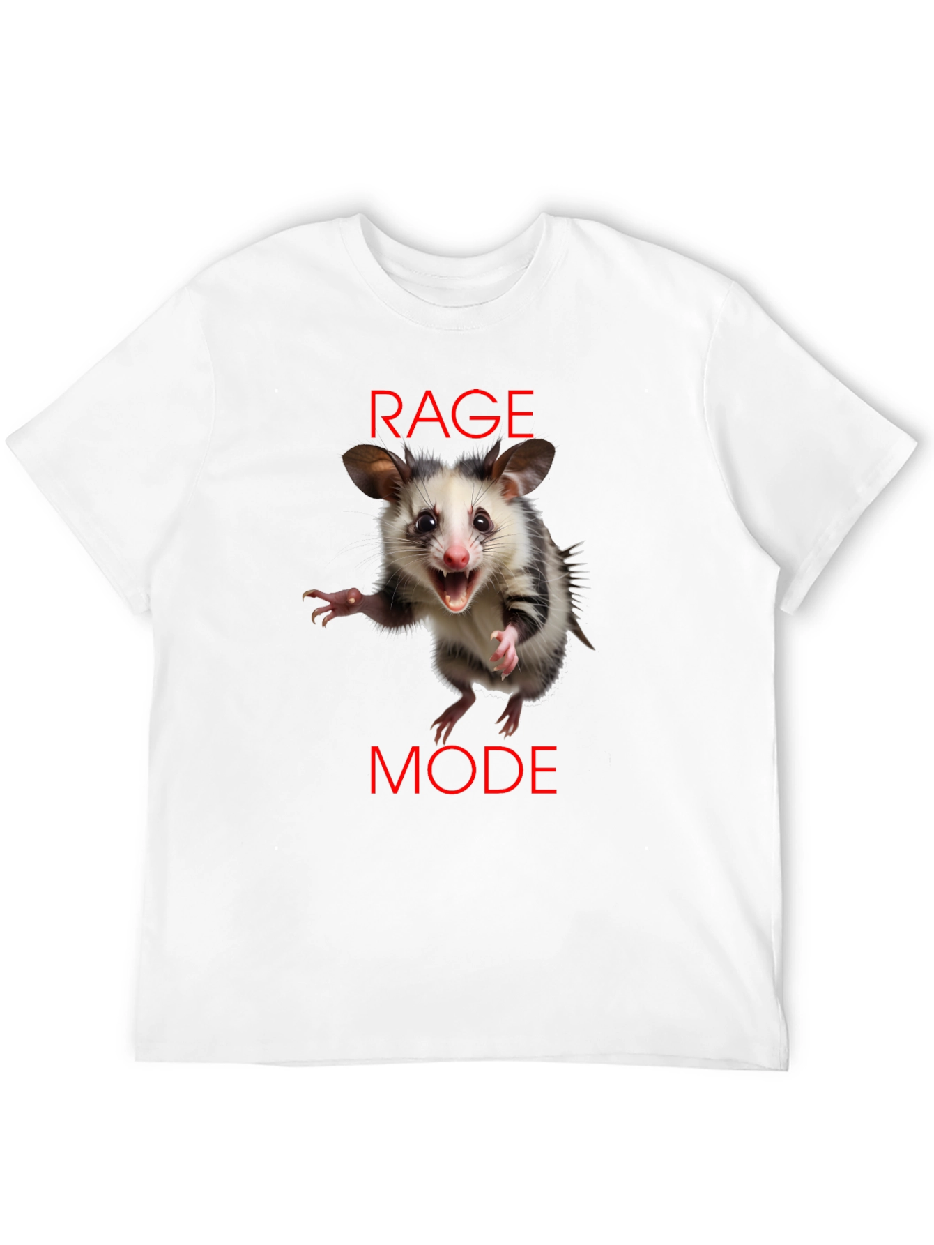 Rage Mode Opossum Black T-Shirt
