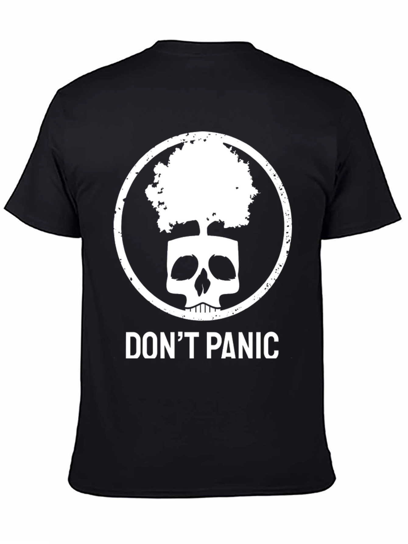 Dont Panic Skull Tree Graphic Tee