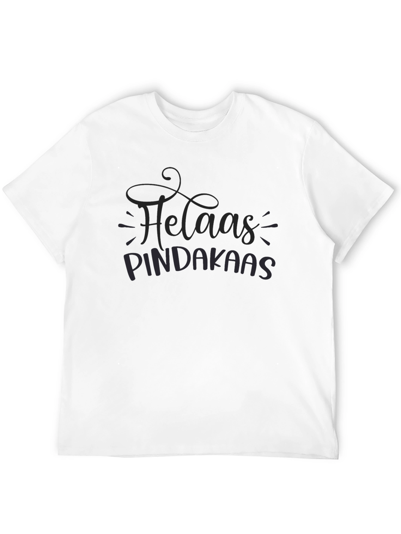 Helaas Pindakaas Graphic T-Shirt - Classic Black