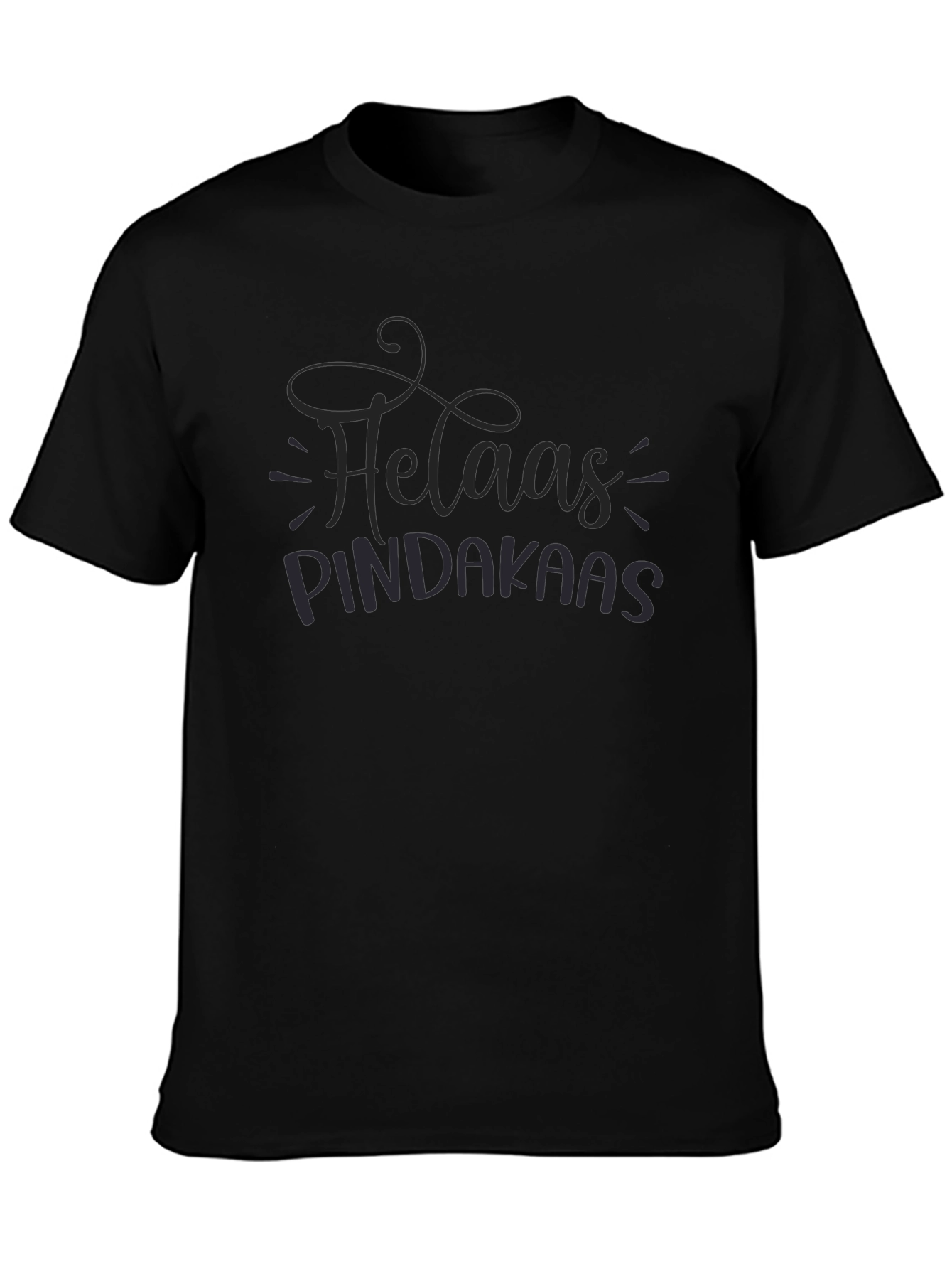 Helaas Pindakaas Graphic T-Shirt - Classic Black