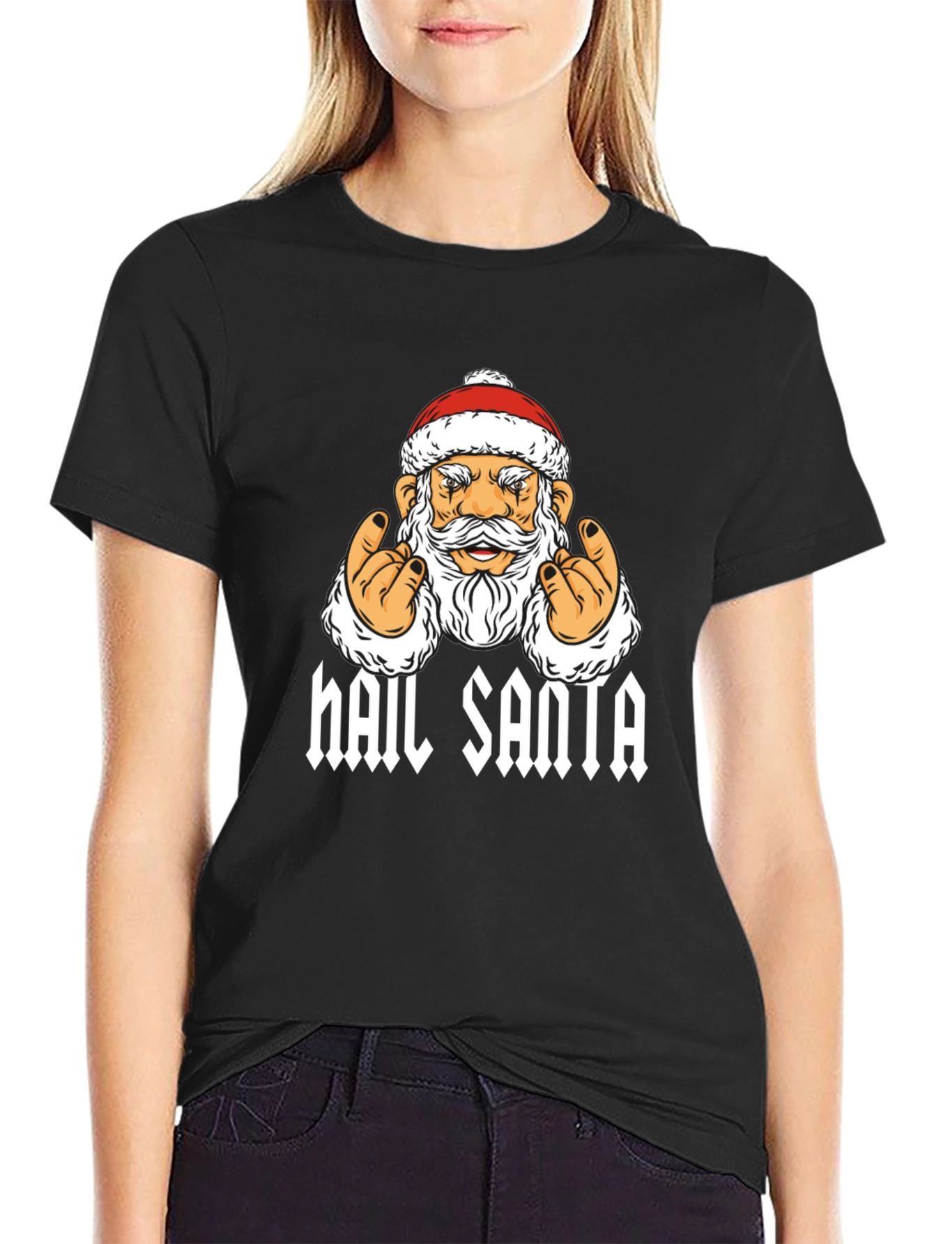 Hail Santa Graphic T-Shirt