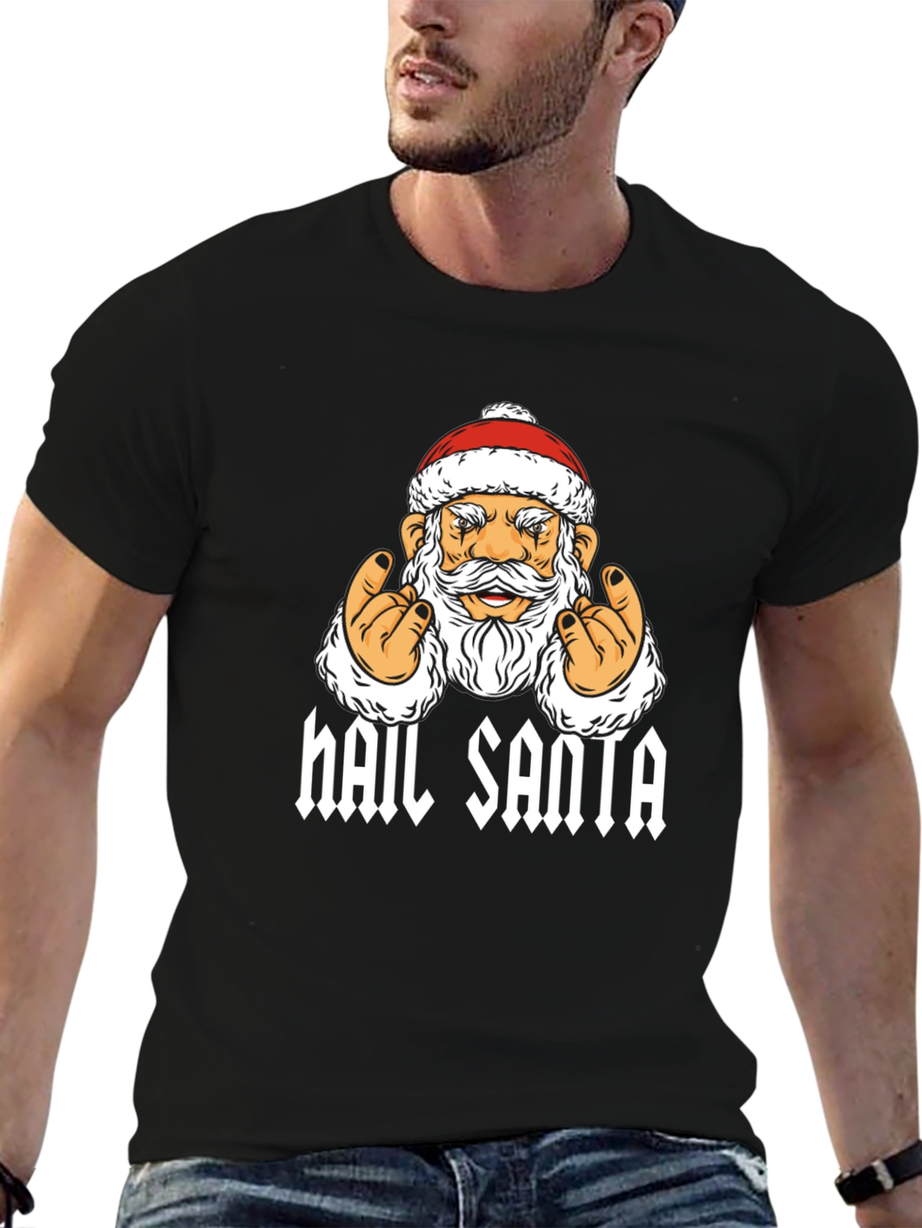 Hail Santa Graphic T-Shirt