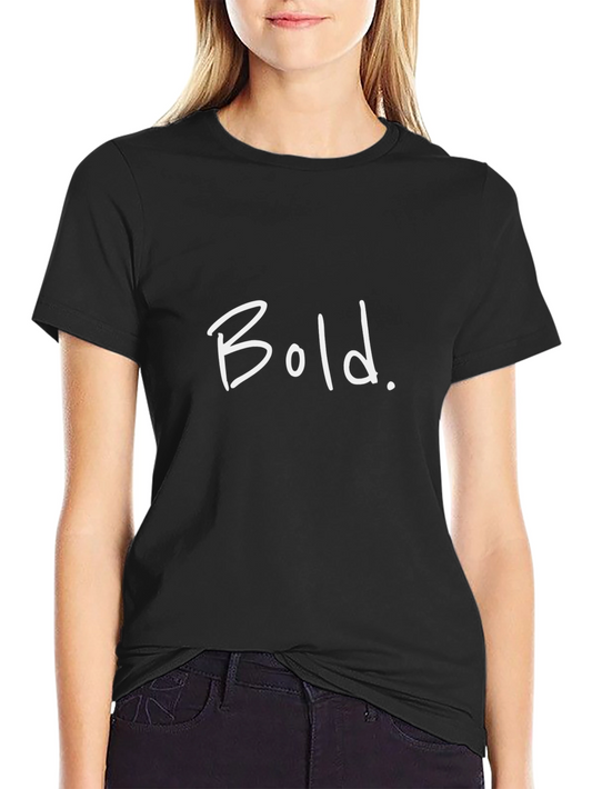 Bold Statement Tee - Black Graphic T-Shirt