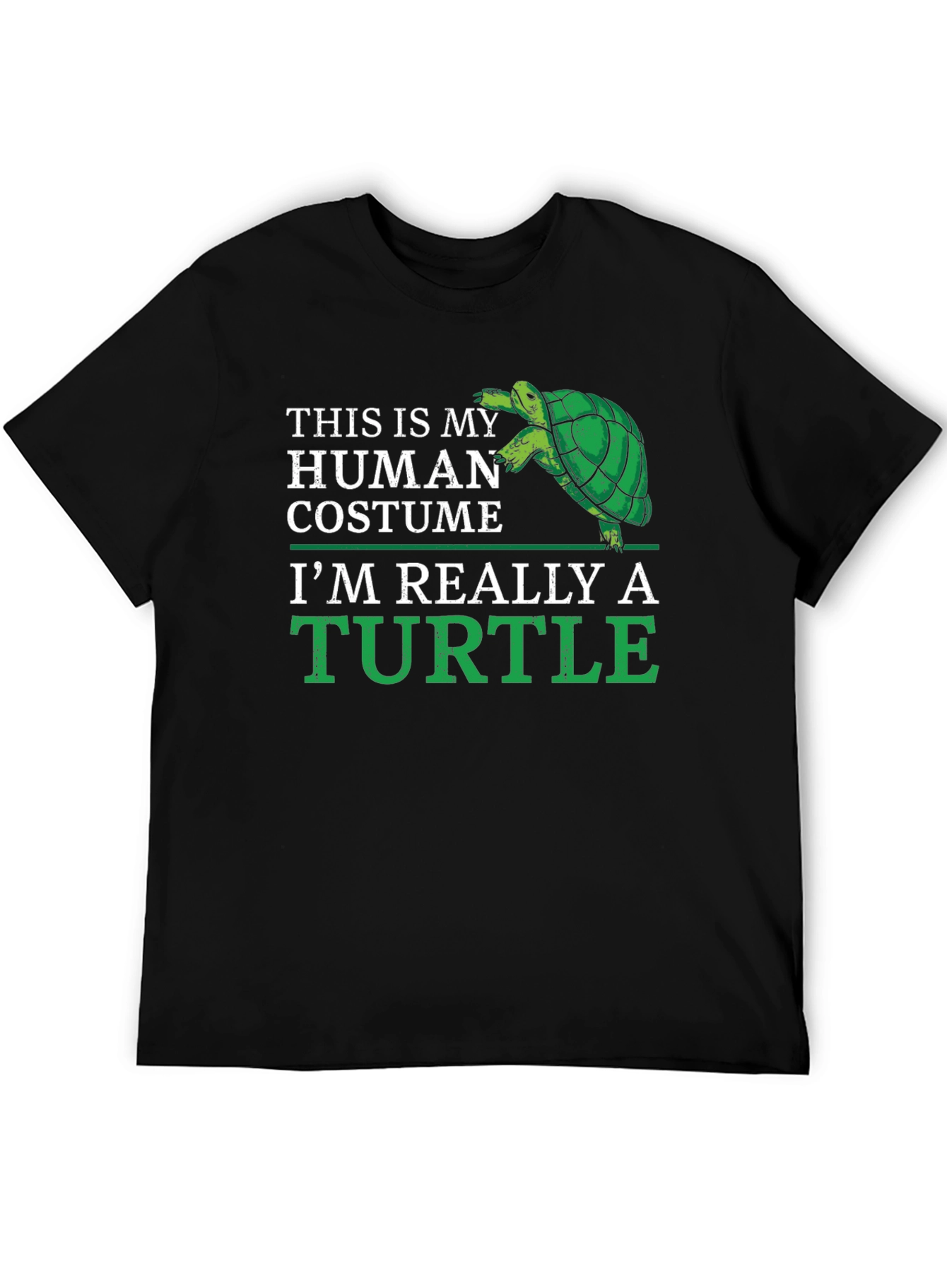 Human Costume Turtle T-Shirt - Funny Animal Lover Tee