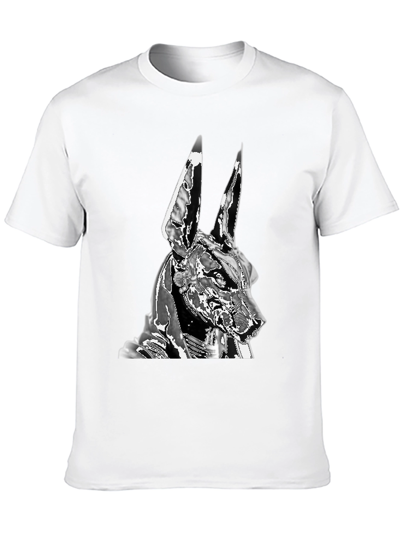 Anubis Graphic Tee - Black Cotton Blend