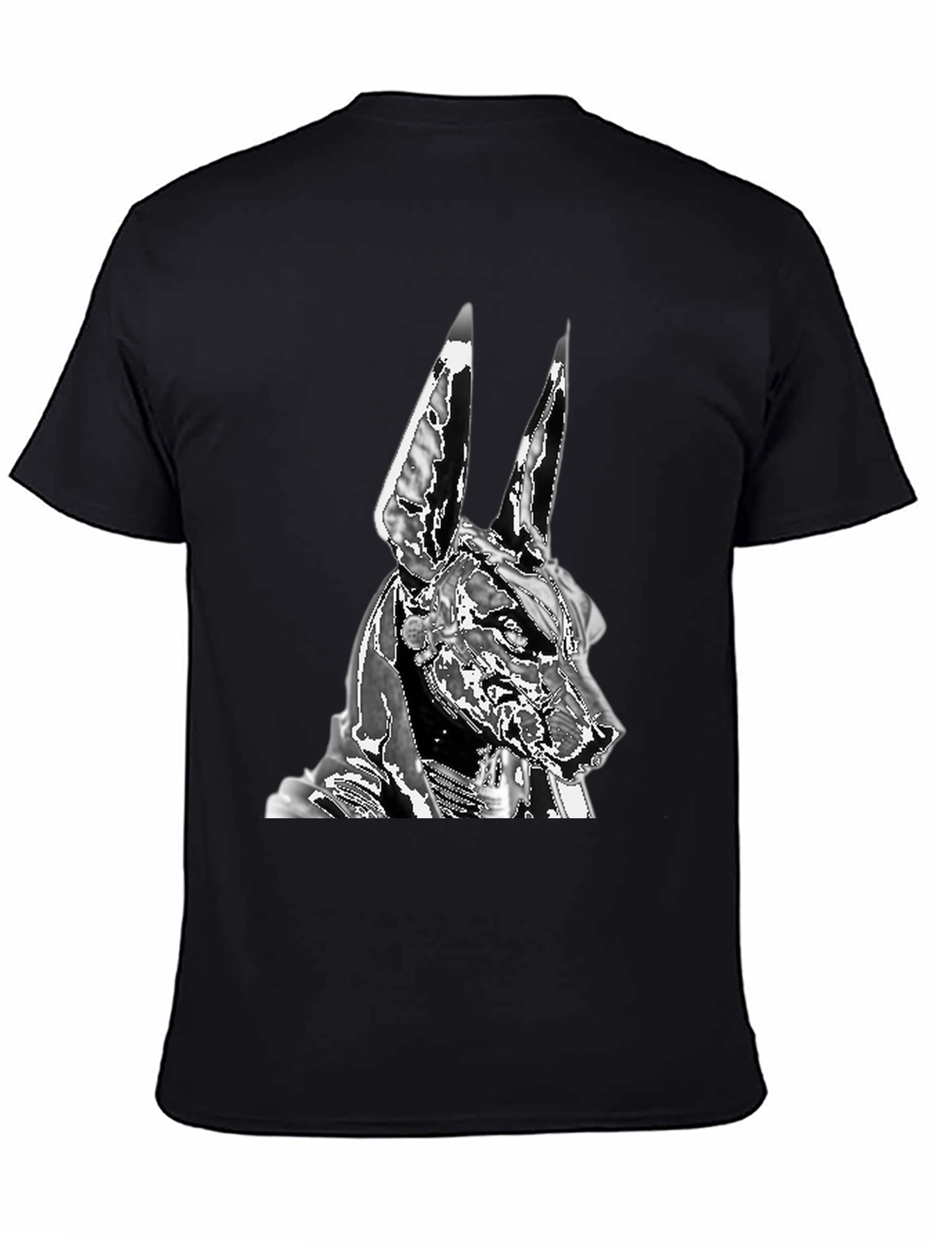 Anubis Graphic Tee - Black Cotton Blend