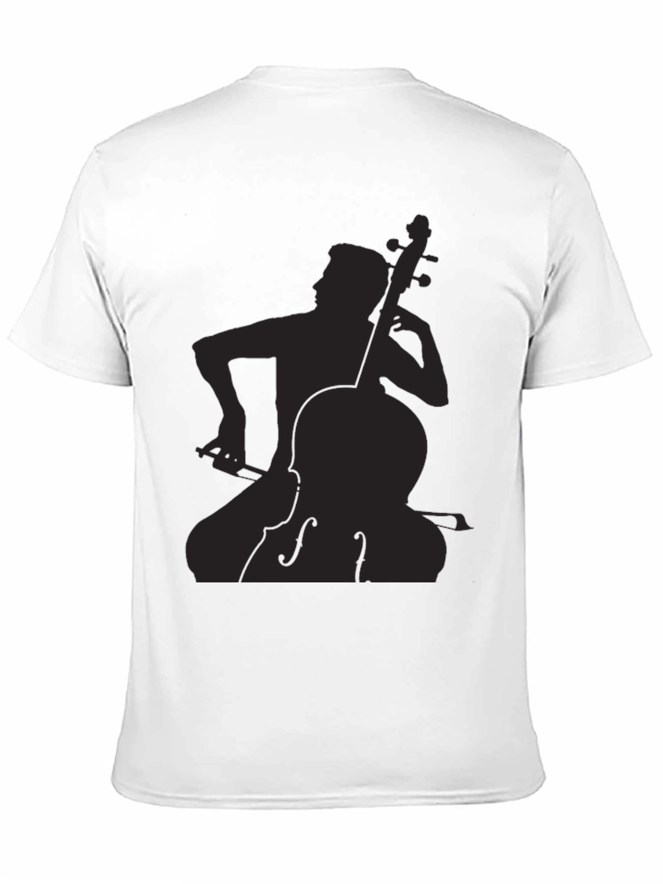 Musician Silhouette Graphic Tee - Black