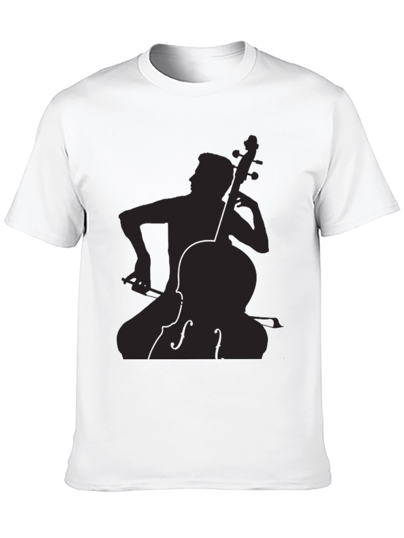 Musician Silhouette Graphic Tee - Black