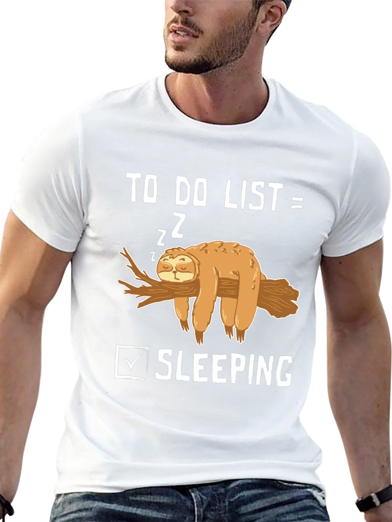 Funny Sloth To-Do List Sleeping T-Shirt