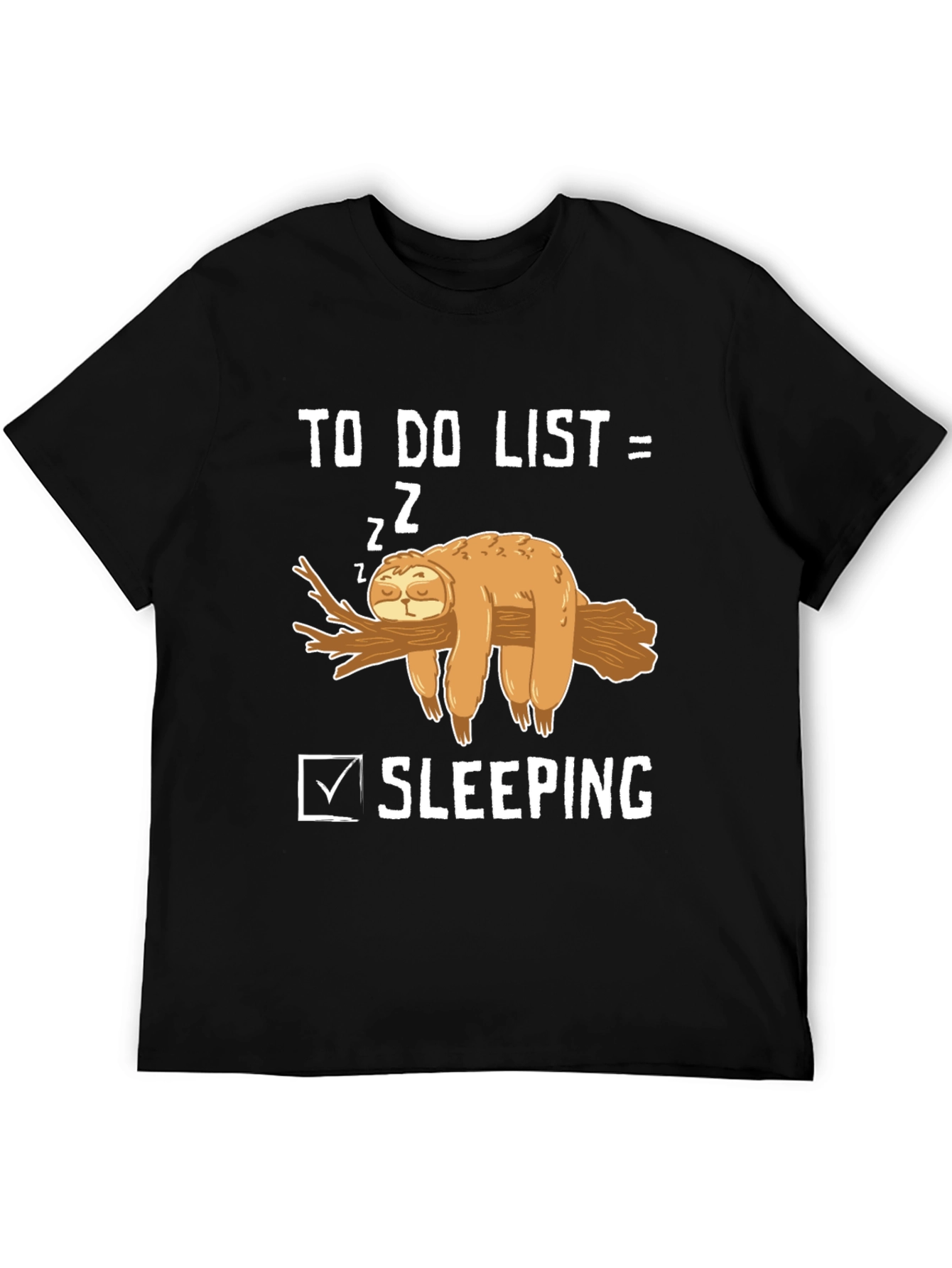Funny Sloth To-Do List Sleeping T-Shirt