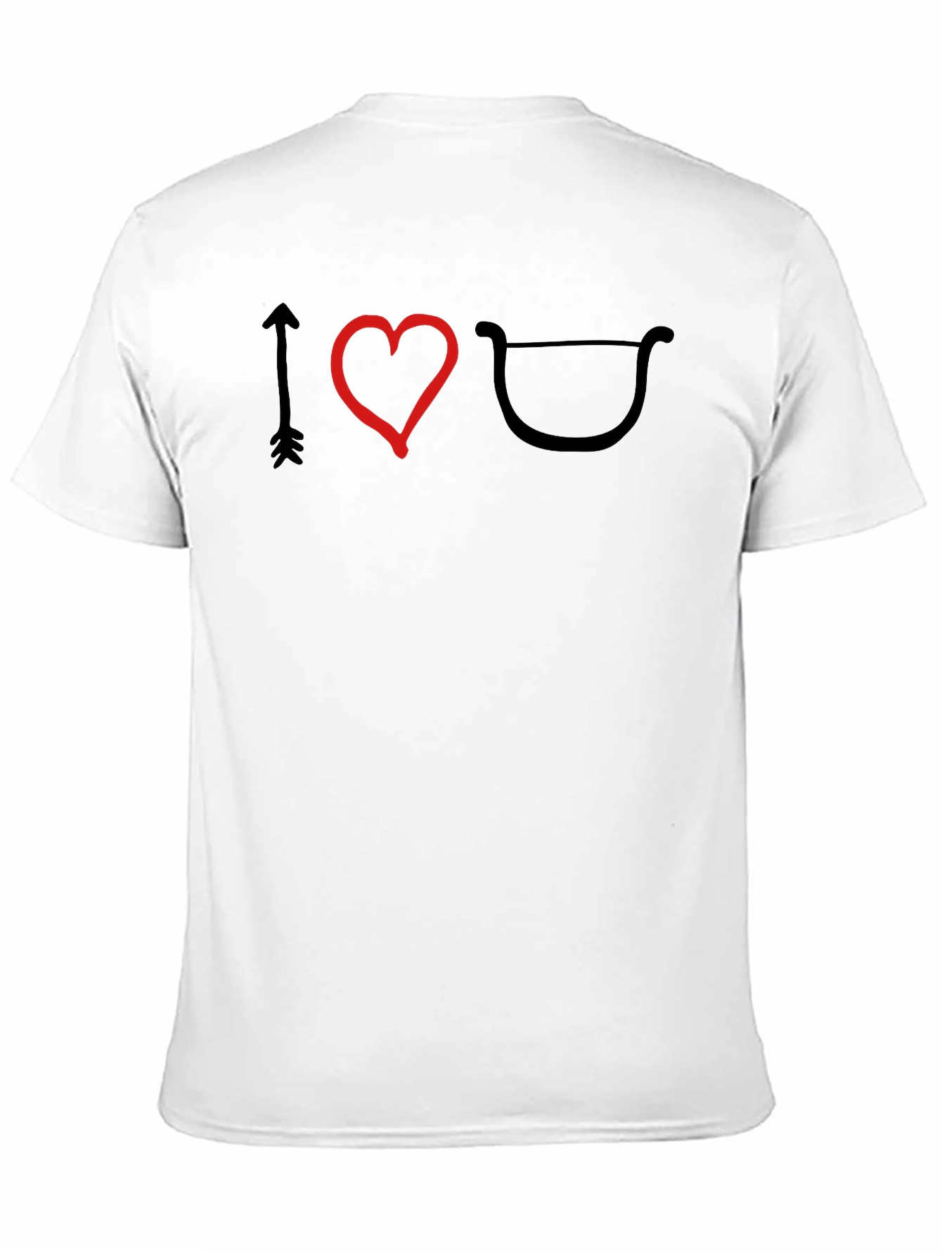 I Heart Archery T-Shirt: Black Cotton Tee