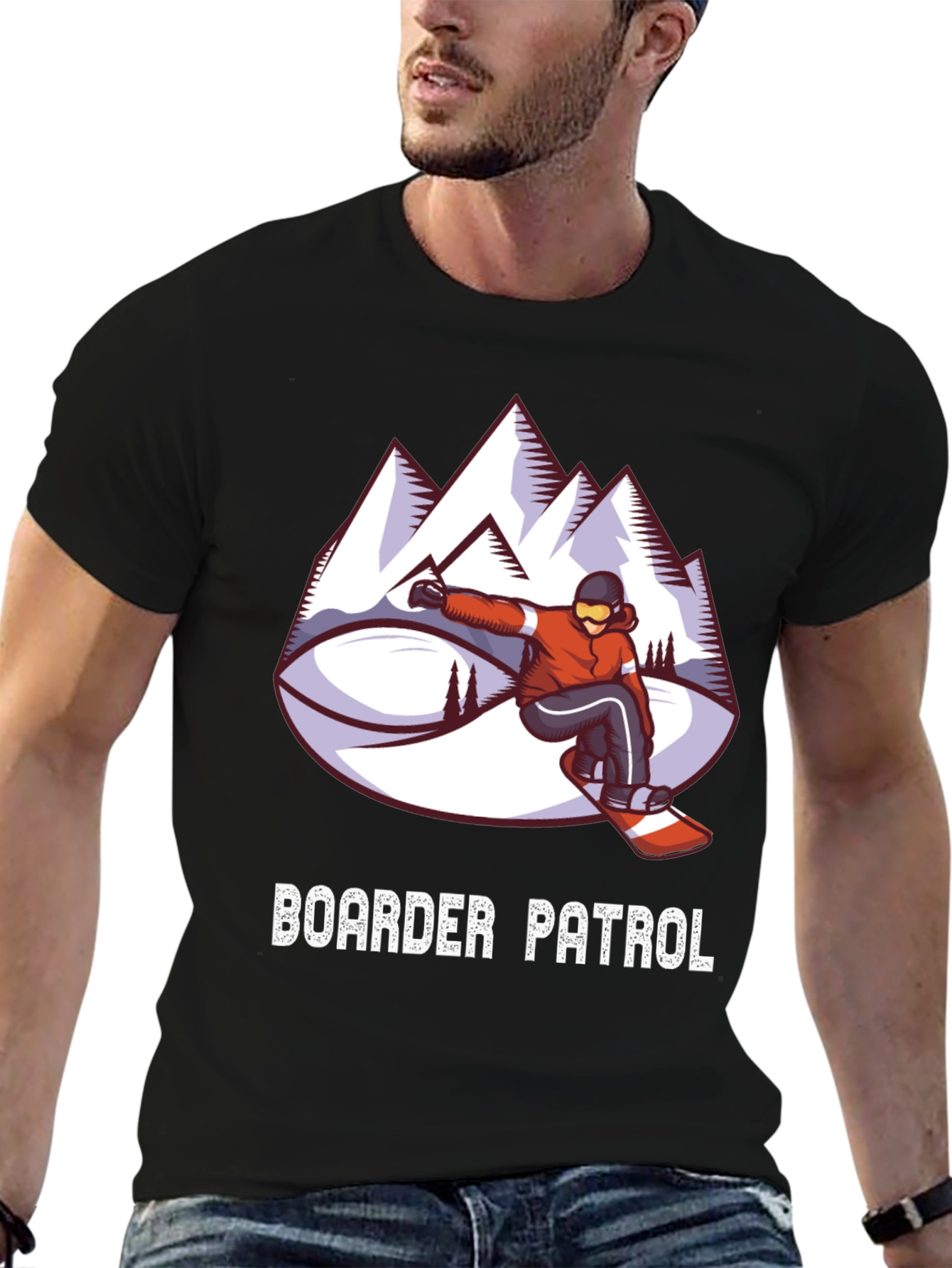 Boarder Patrol Graphic Tee - Snowboarding T-Shirt