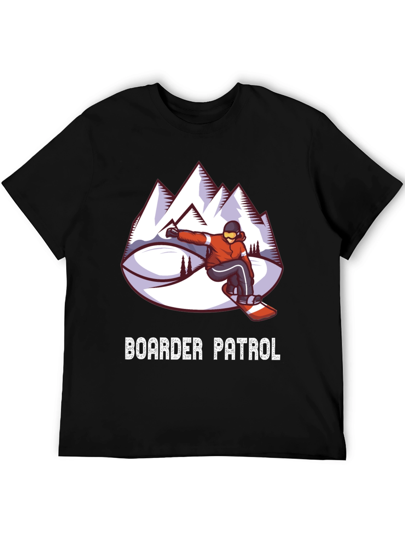 Boarder Patrol Graphic Tee - Snowboarding T-Shirt