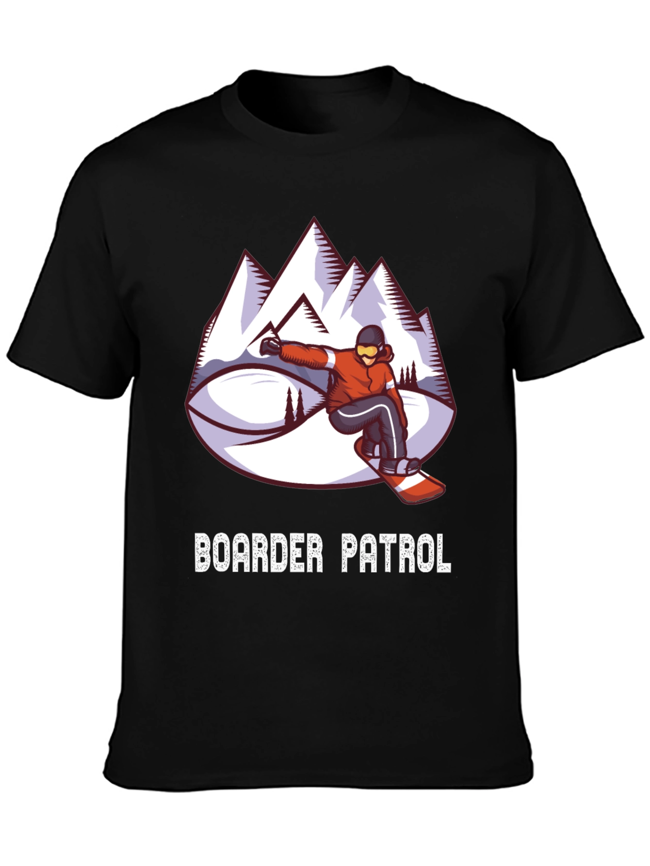 Boarder Patrol Graphic Tee - Snowboarding T-Shirt