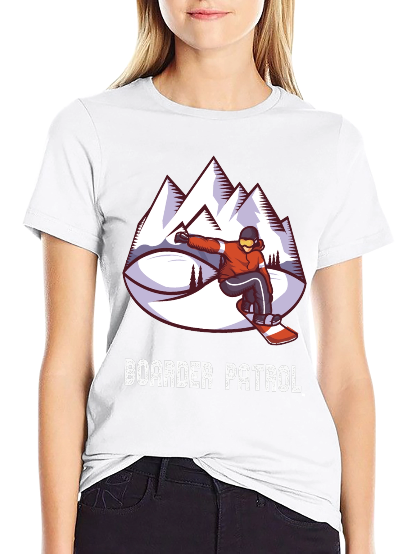 Boarder Patrol Graphic Tee - Snowboarding T-Shirt