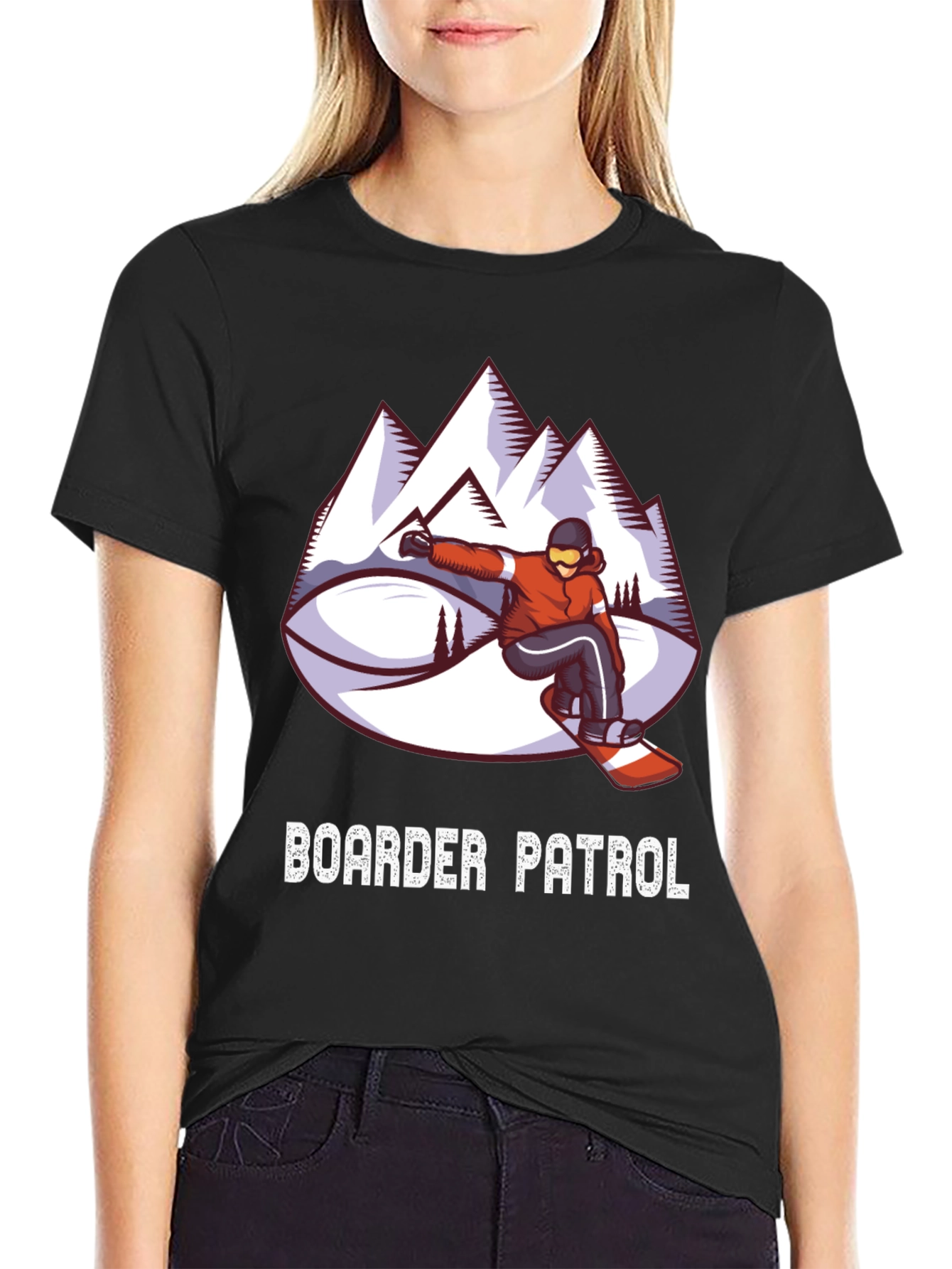 Boarder Patrol Graphic Tee - Snowboarding T-Shirt
