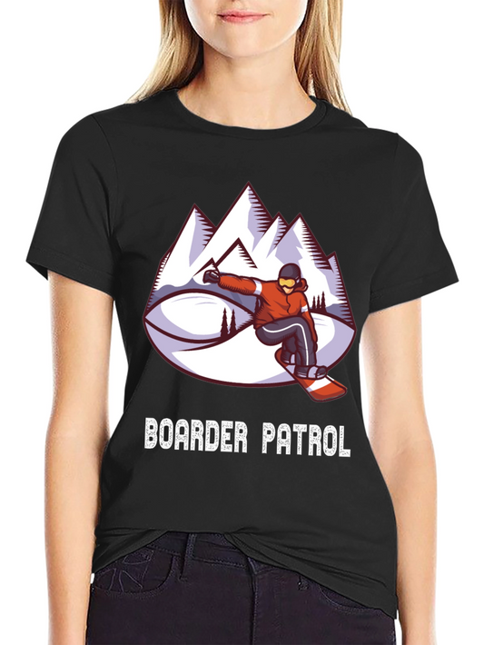 Boarder Patrol Graphic Tee - Snowboarding T-Shirt