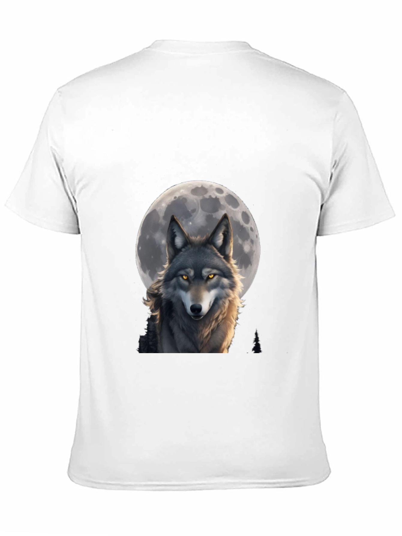 Wolf Moon T-Shirt - Artistic Wildlife Design
