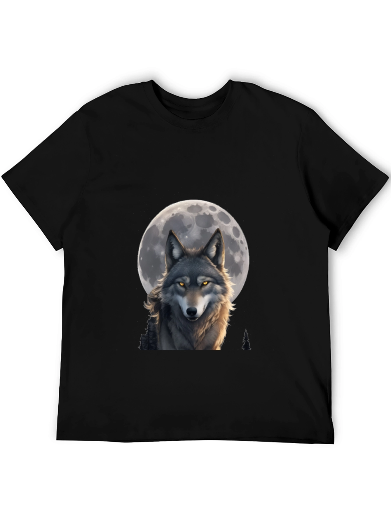 Wolf Moon T-Shirt - Artistic Wildlife Design