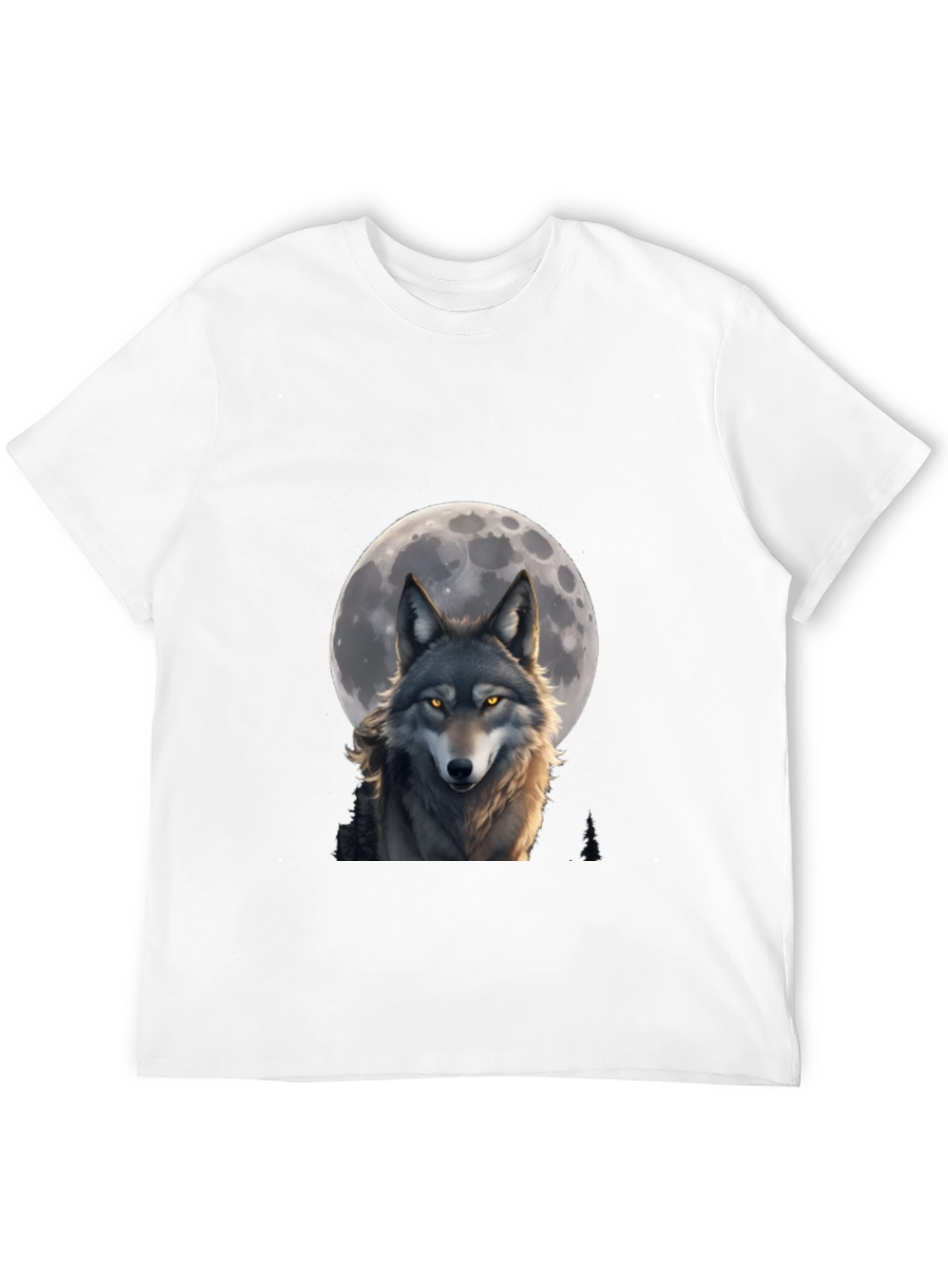 Wolf Moon T-Shirt - Artistic Wildlife Design