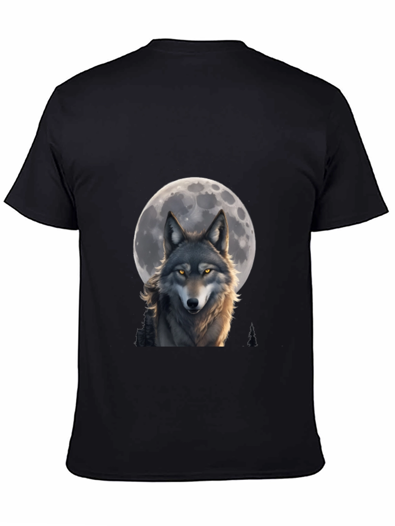 Wolf Moon T-Shirt - Artistic Wildlife Design