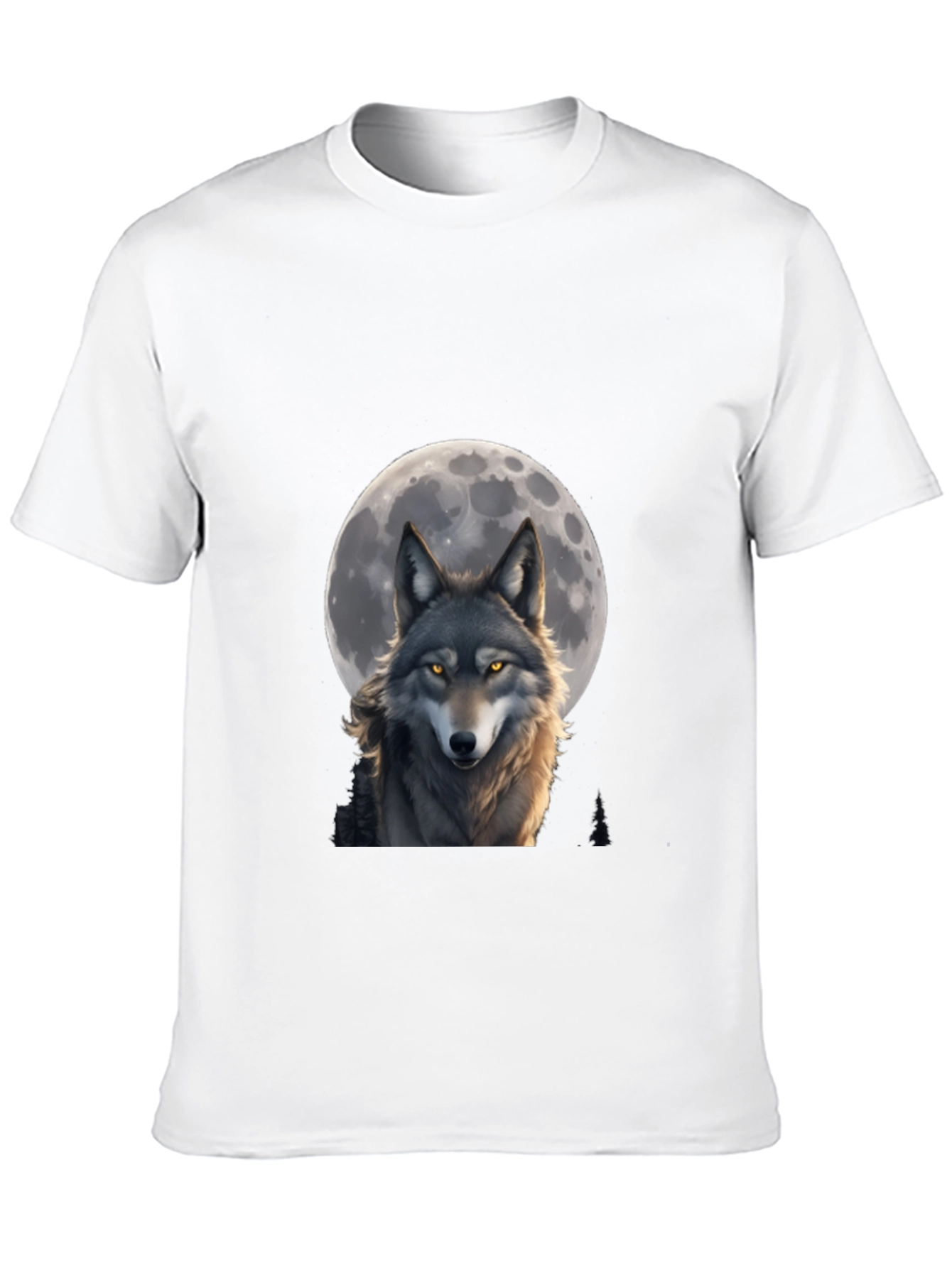 Wolf Moon T-Shirt - Artistic Wildlife Design