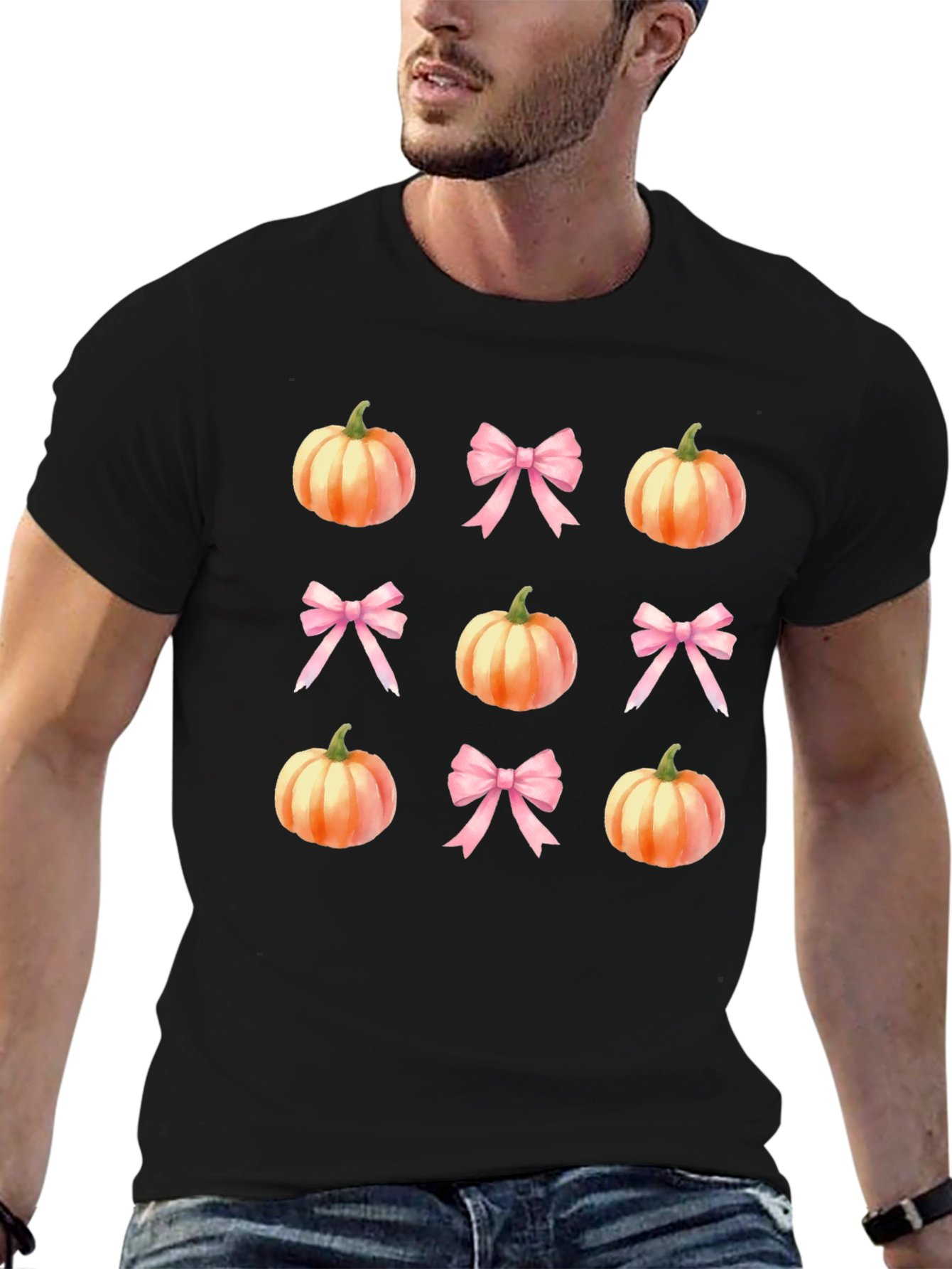 Pumpkin & Bow T-Shirt: Fall Festive Style