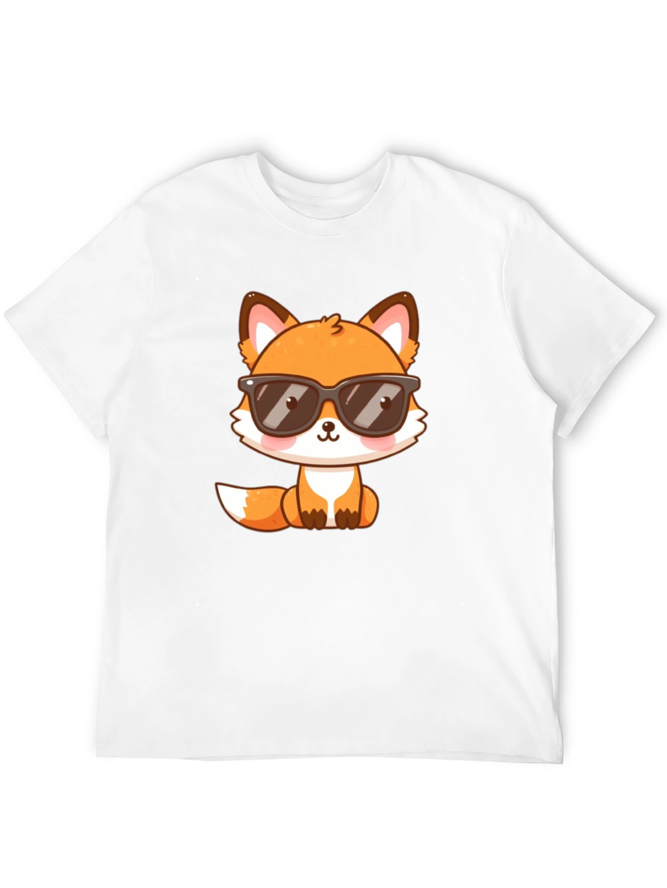 Cool Fox Graphic T-Shirt - Black