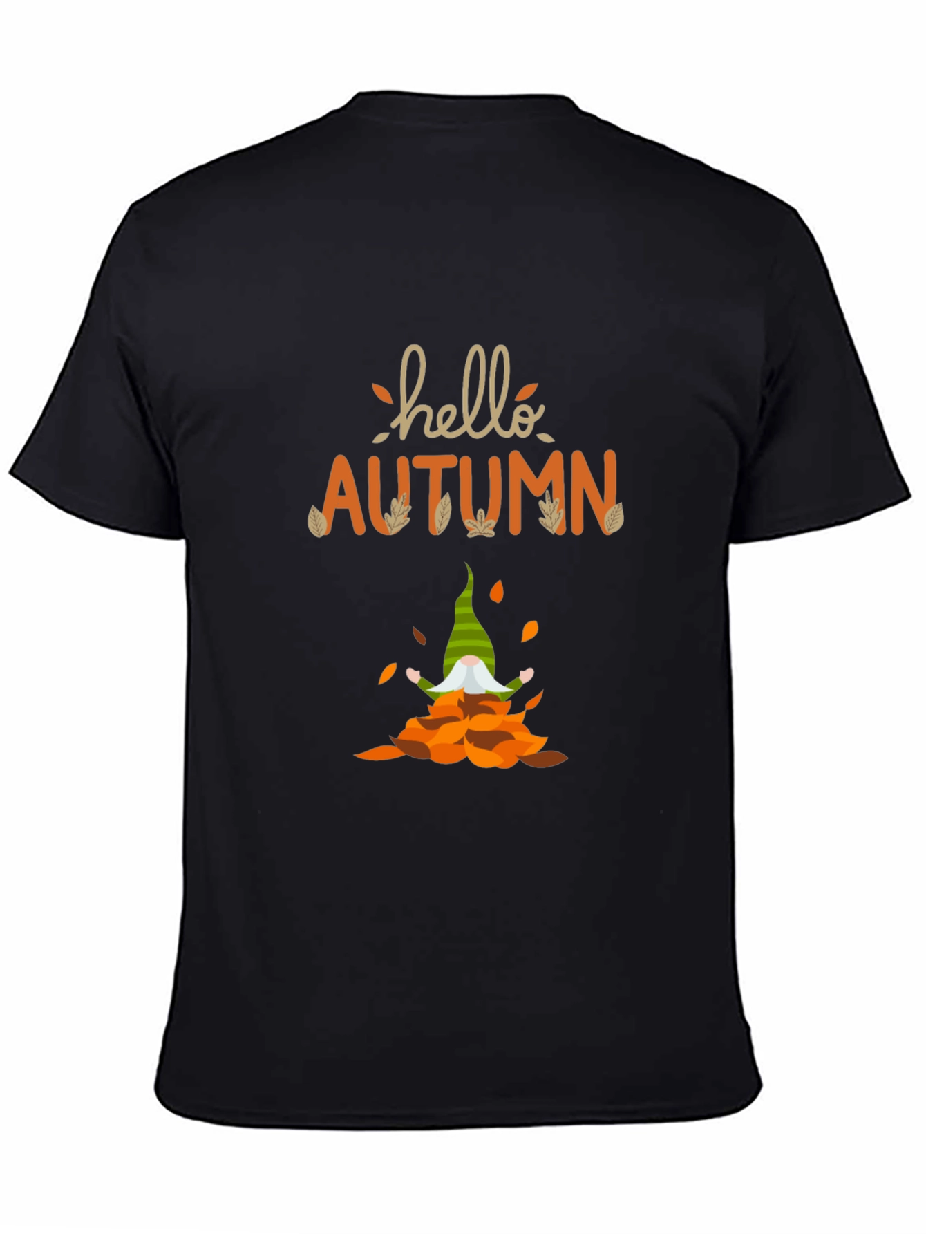 Hello Autumn Gnome T-Shirt - Fall Season Apparel