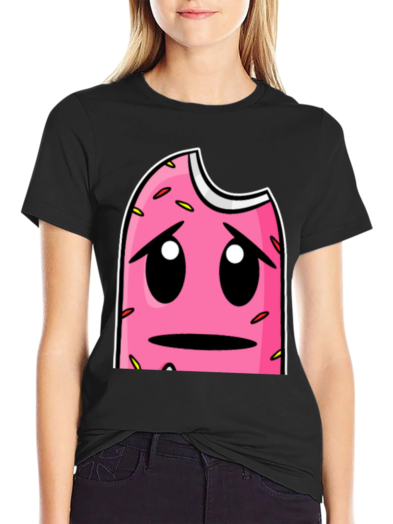Sad Donut Graphic T-Shirt