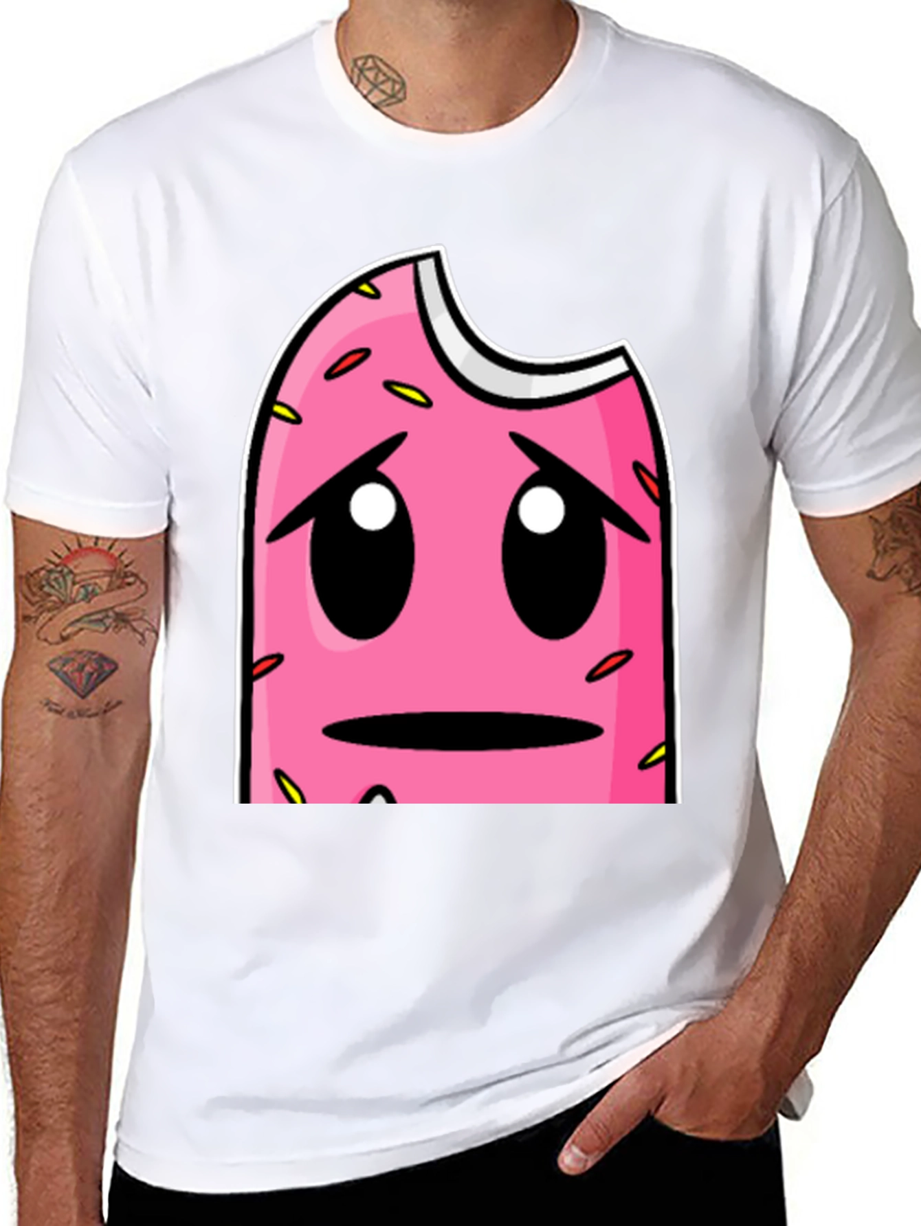 Sad Donut Graphic T-Shirt