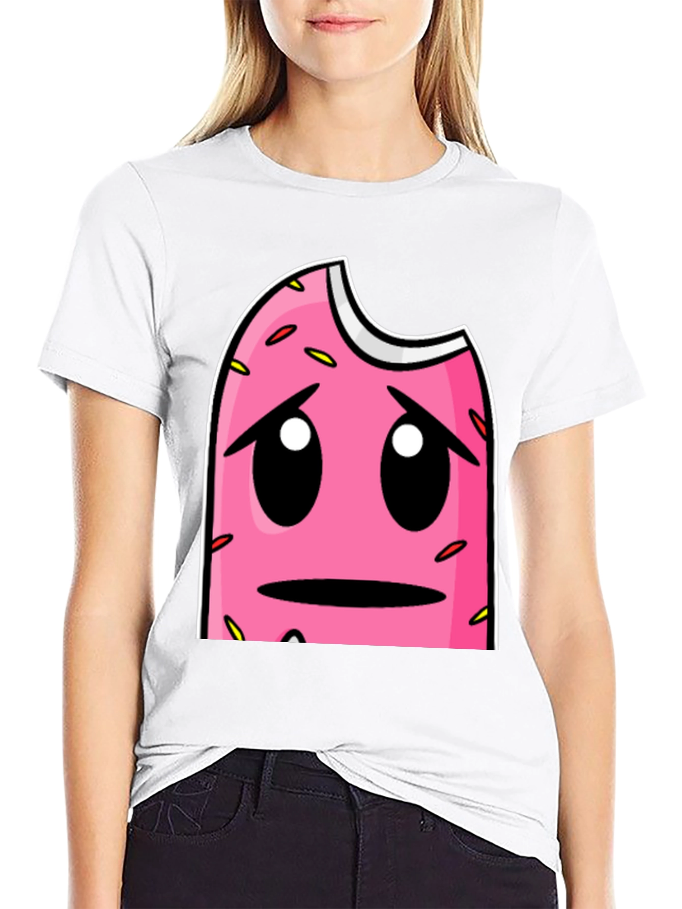 Sad Donut Graphic T-Shirt
