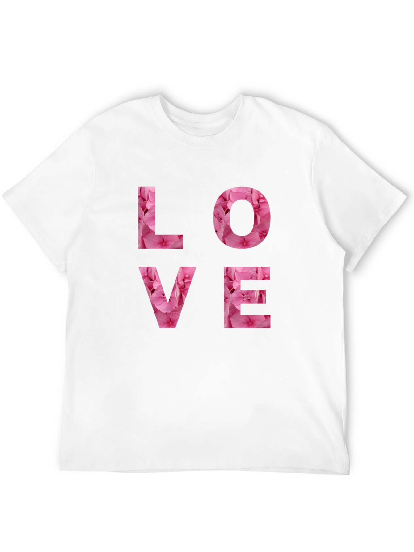 Floral LOVE Graphic Tee - Black
