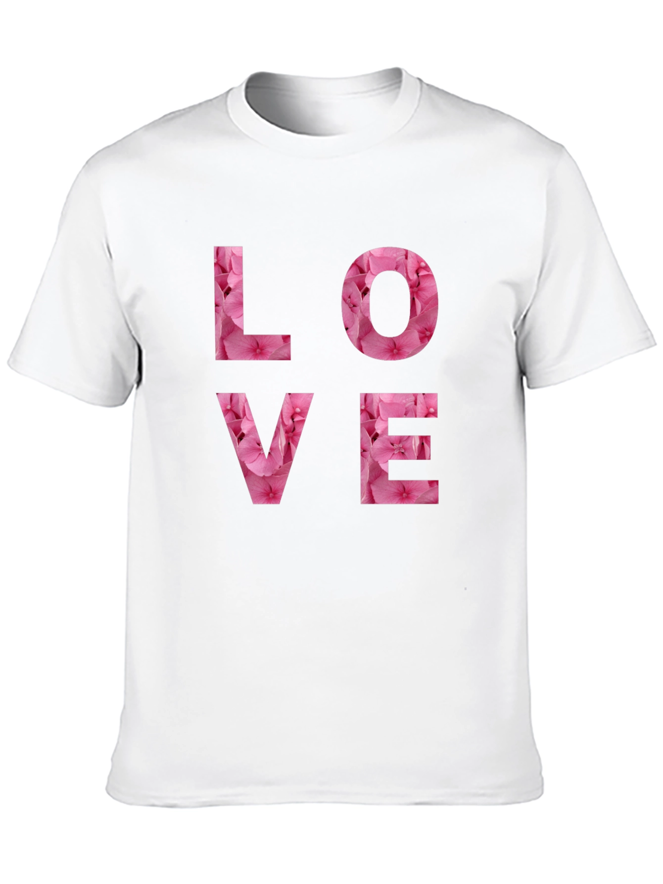 Floral LOVE Graphic Tee - Black