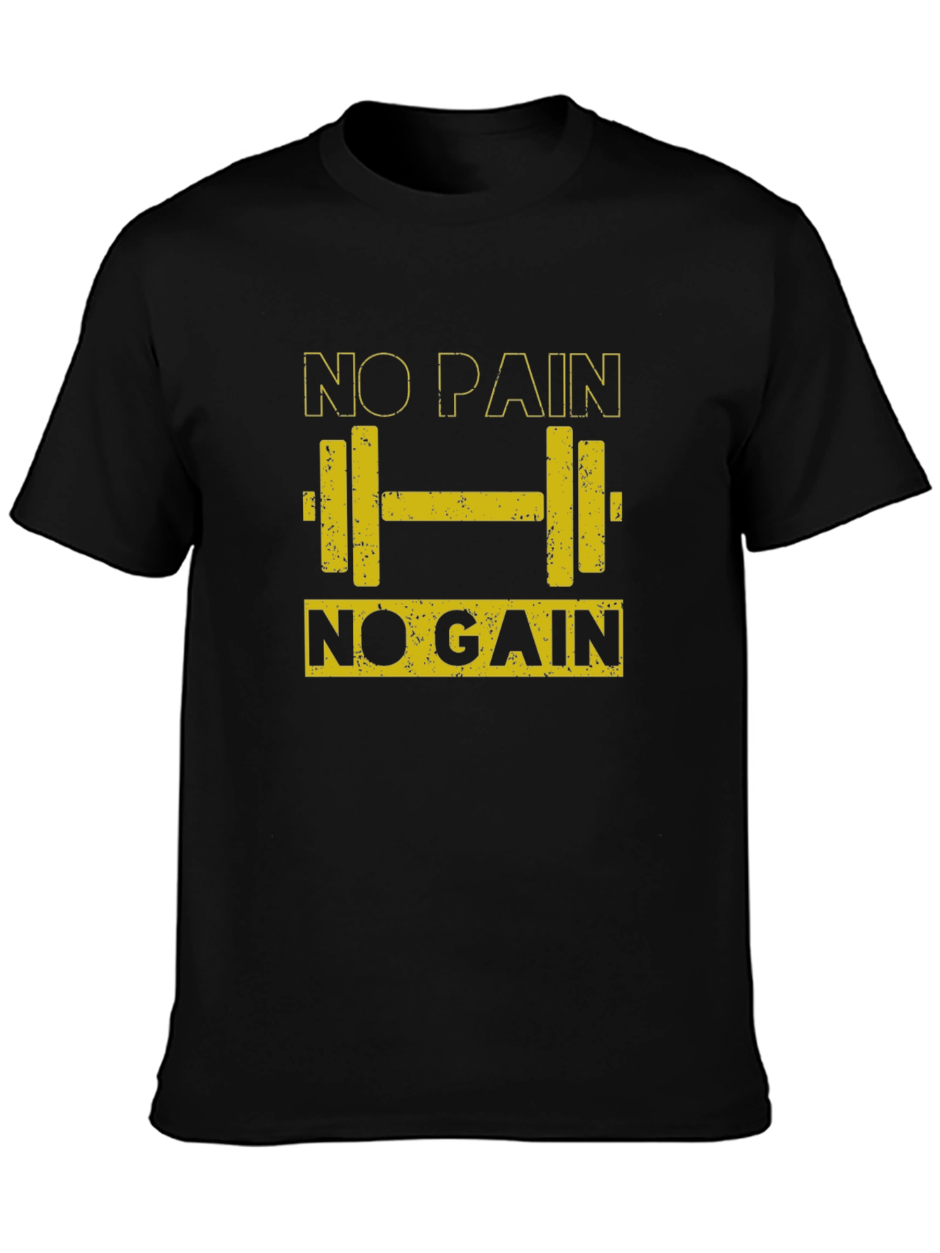 No Pain No Gain Graphic T-Shirt - Gym Motivation