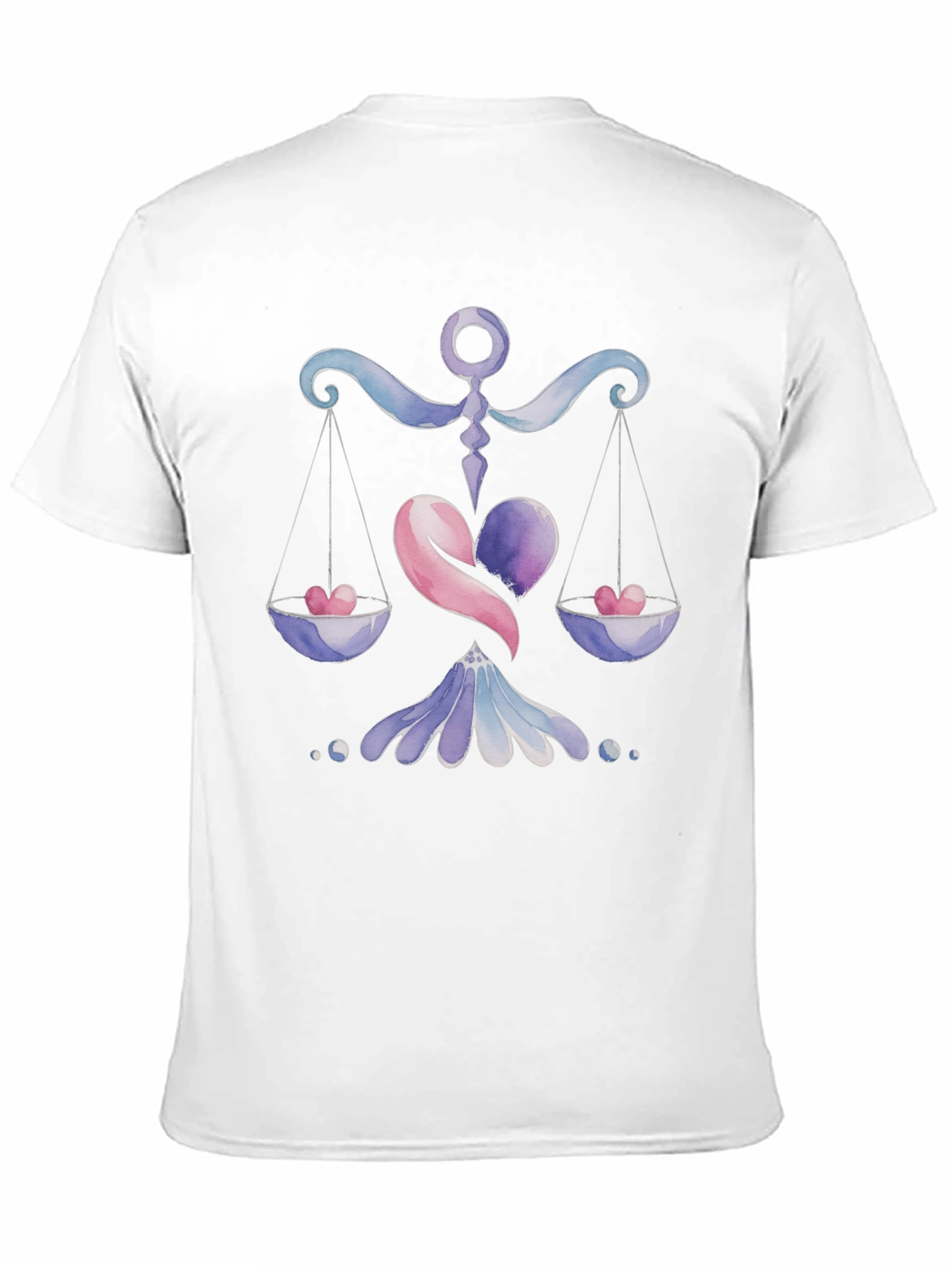 Libra Zodiac Heart Scales T-Shirt