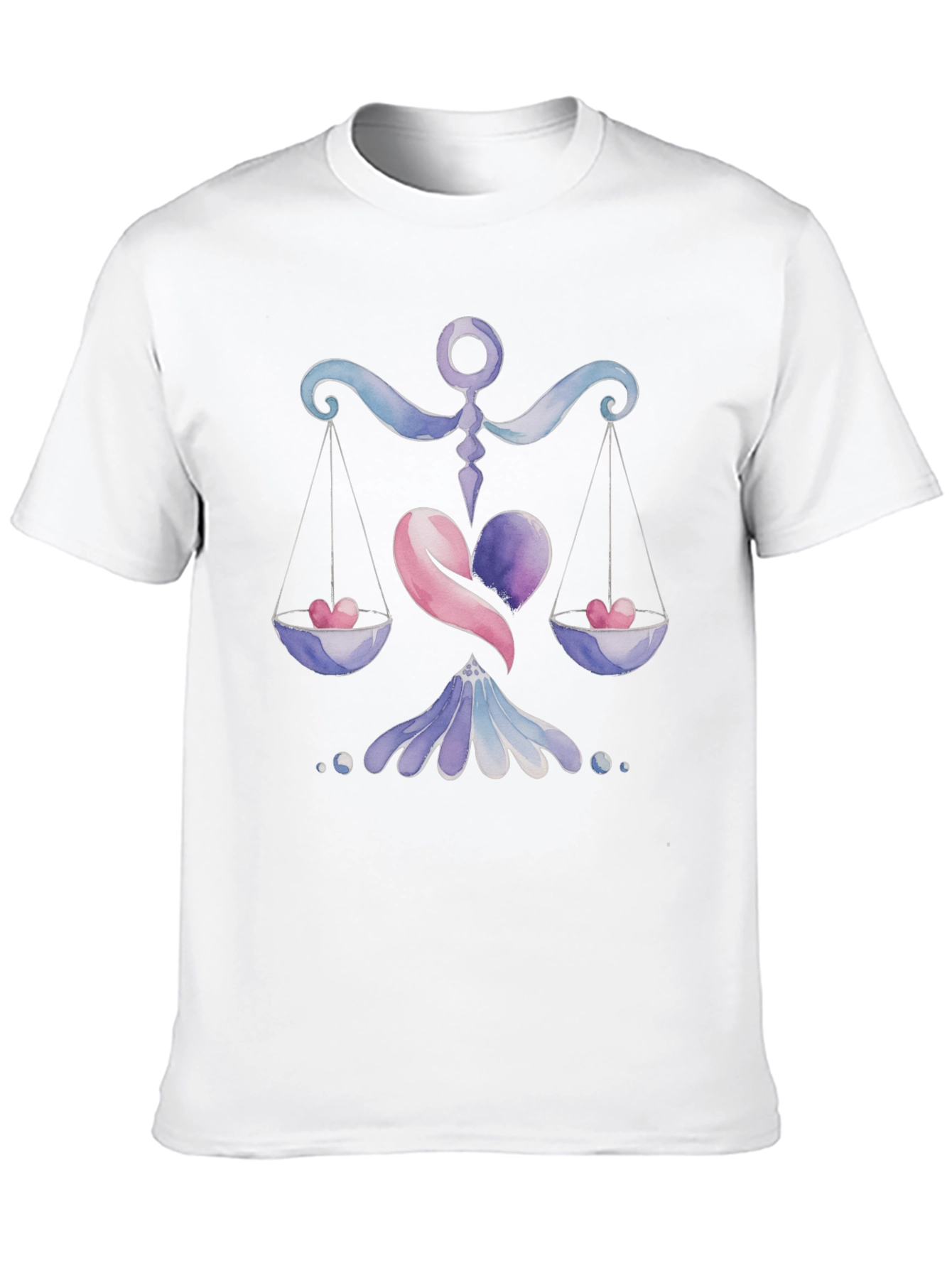 Libra Zodiac Heart Scales T-Shirt