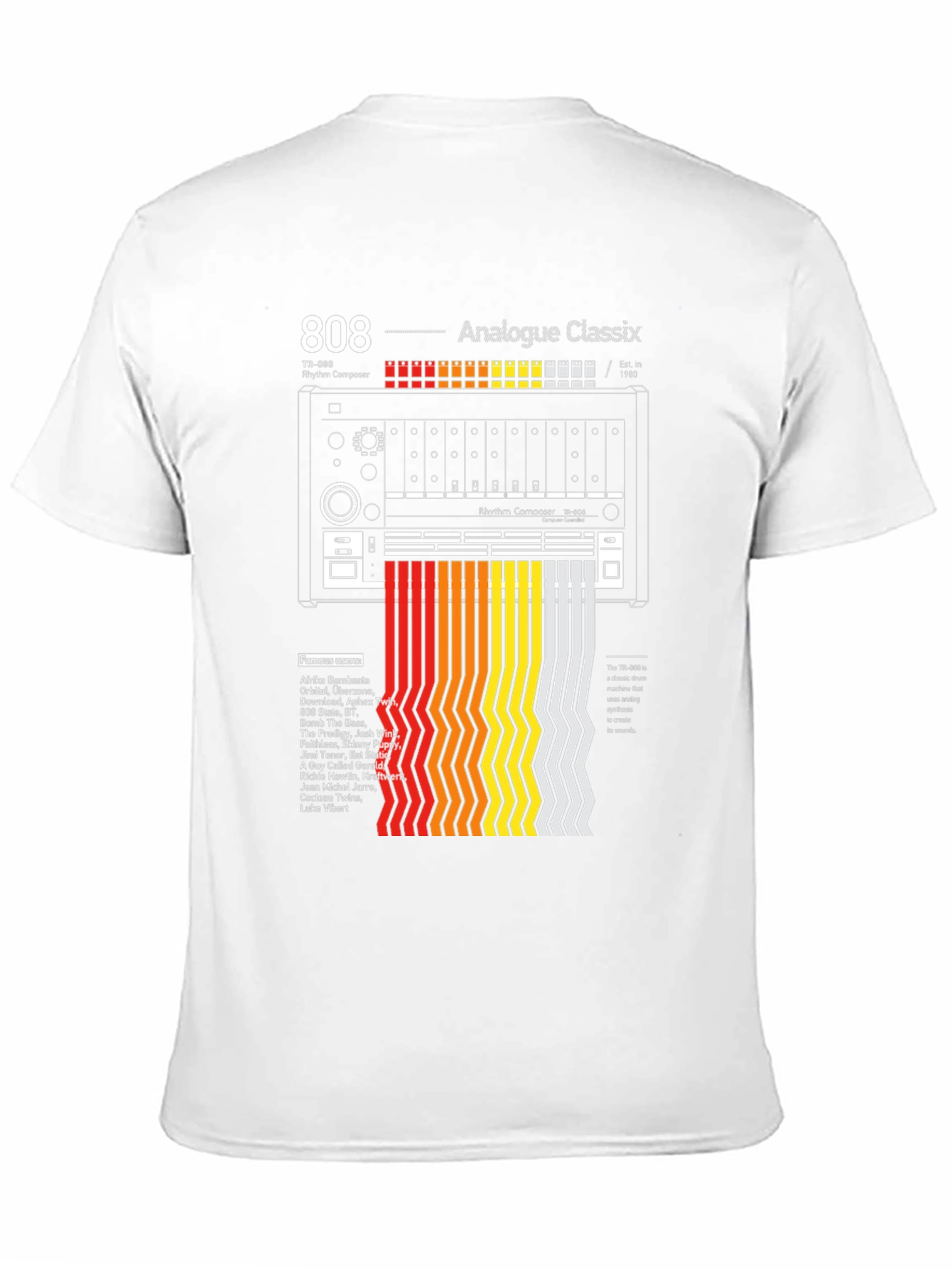 808 Analogue Classix T-Shirt: Rhythm Composer Design