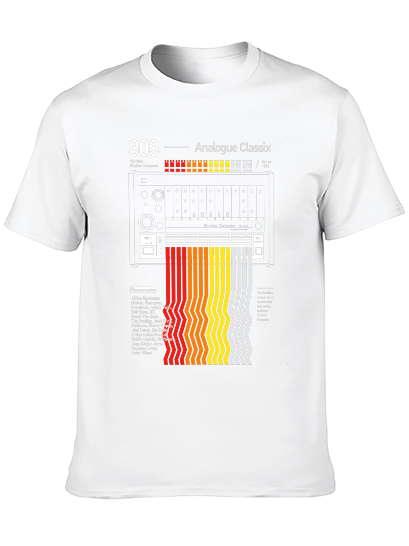 808 Analogue Classix T-Shirt: Rhythm Composer Design