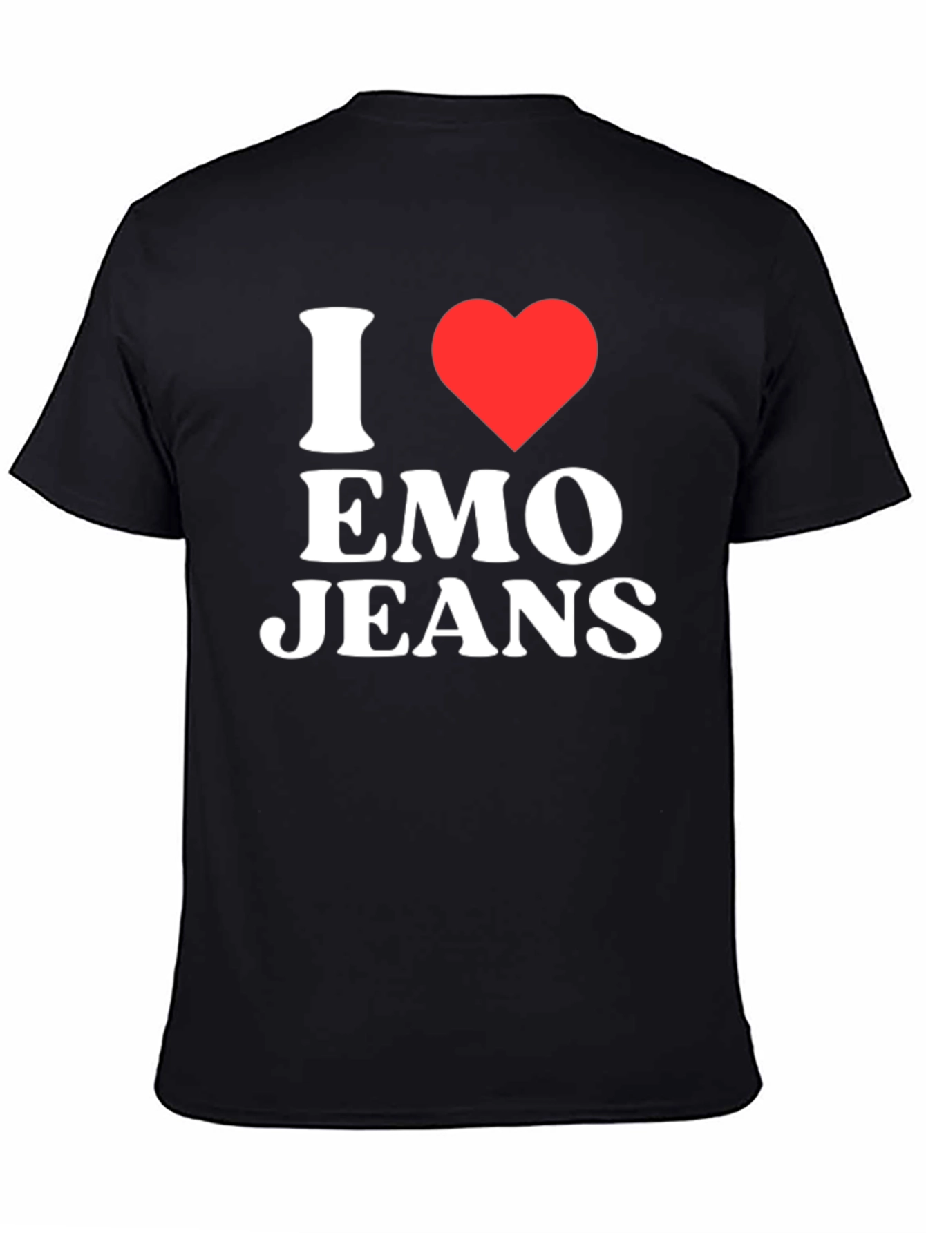 I Heart Emo Jeans Black T-Shirt