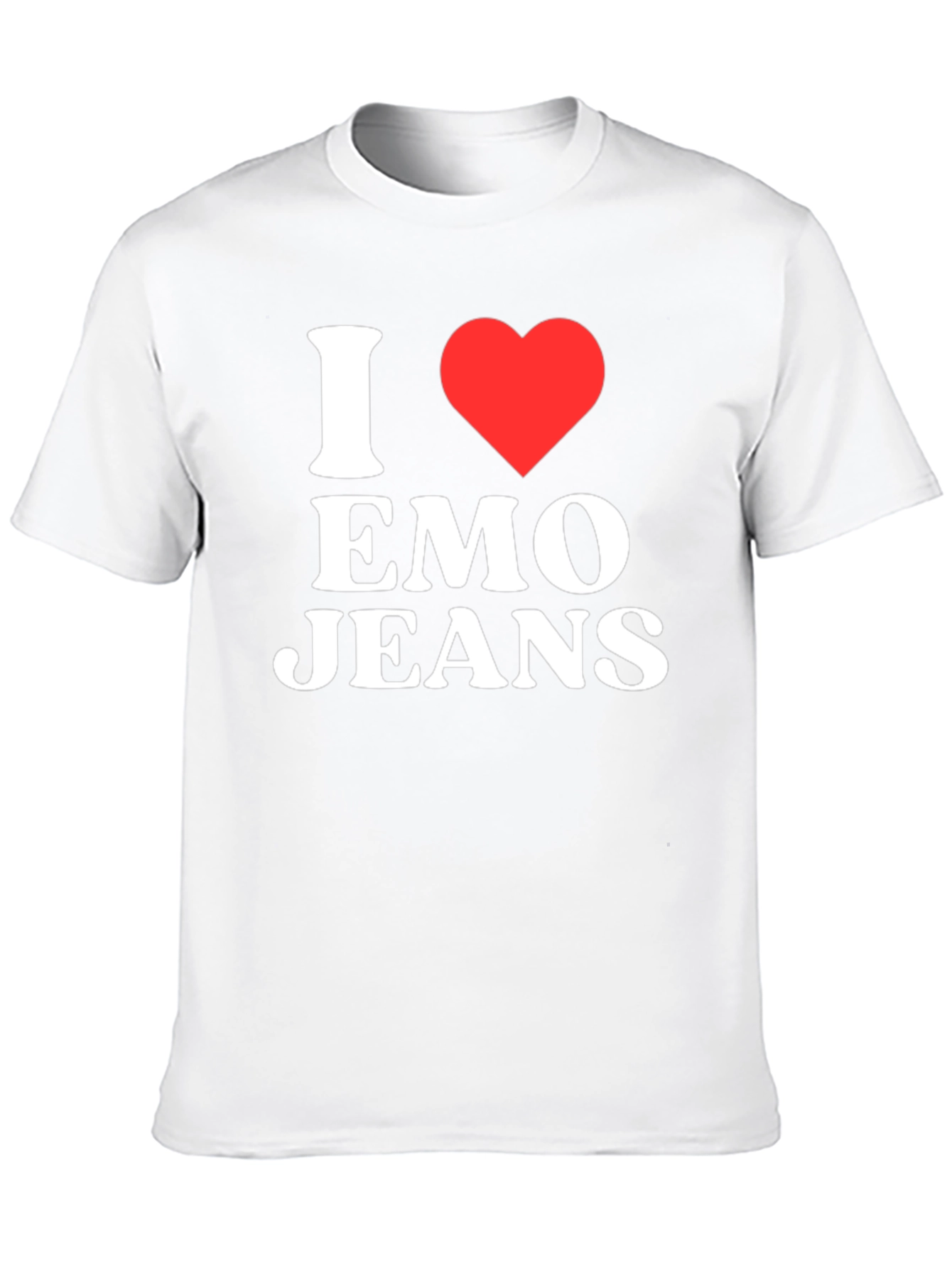 I Heart Emo Jeans Black T-Shirt