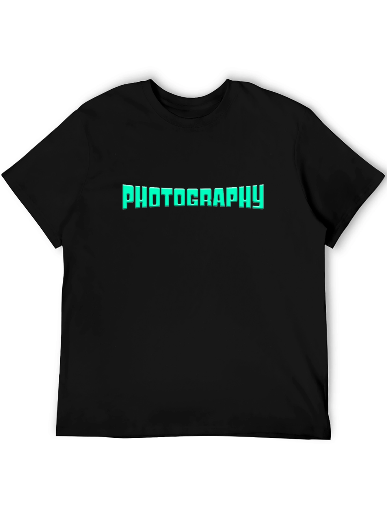 Photography Tee - Black Cotton Graphic T-Shirt