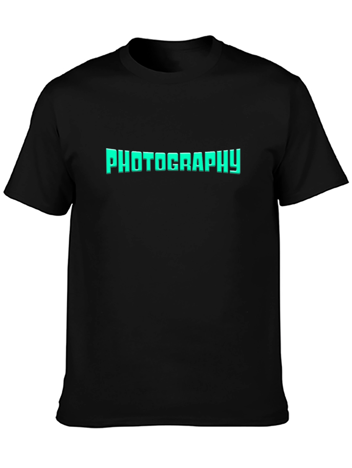 Photography Tee - Black Cotton Graphic T-Shirt