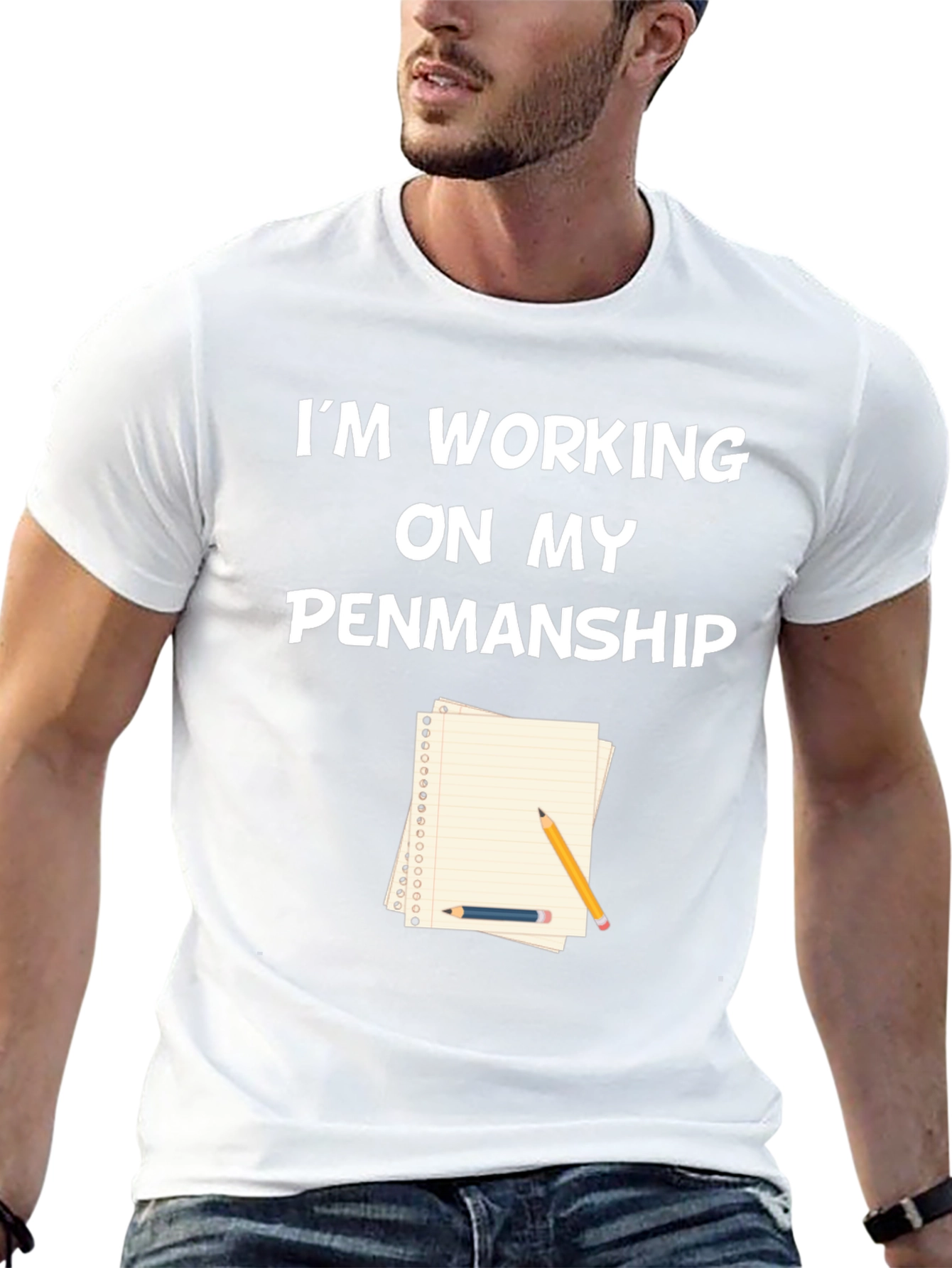 Working on My Penmanship Graphic Tee