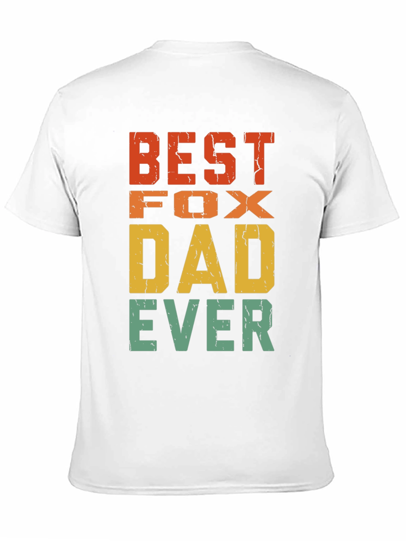 Best Fox Dad Ever T-Shirt - Retro Design