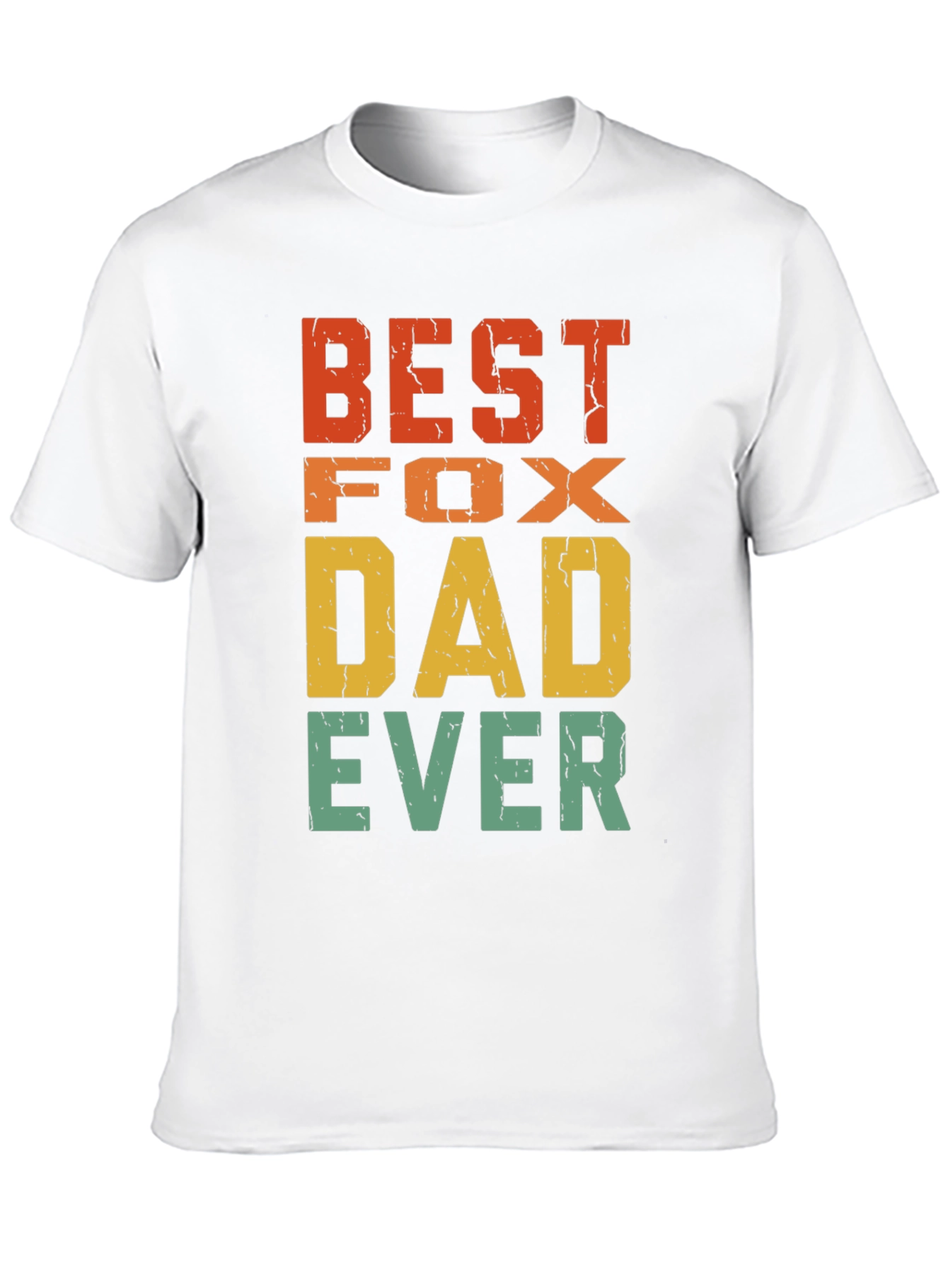 Best Fox Dad Ever T-Shirt - Retro Design