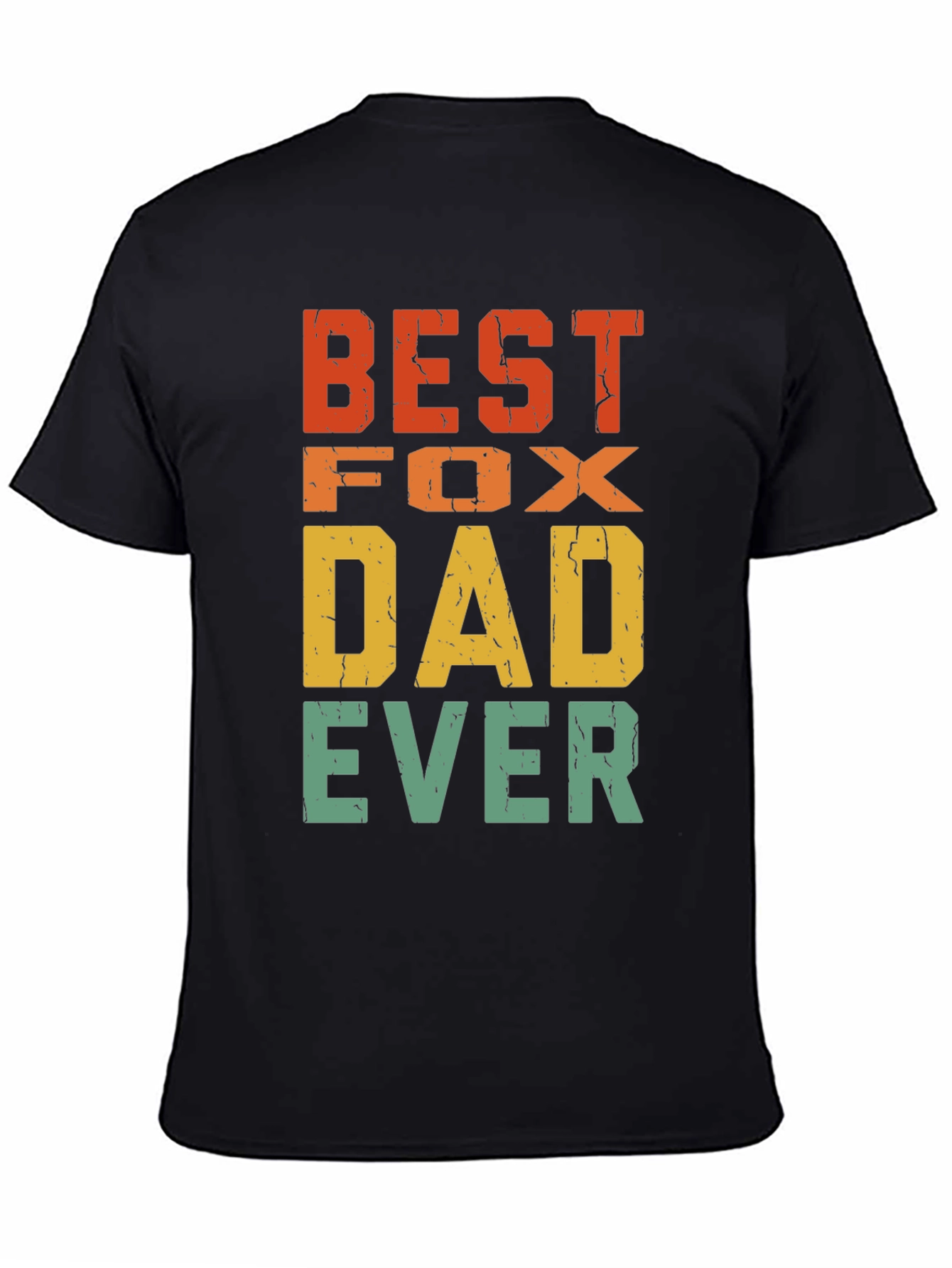 Best Fox Dad Ever T-Shirt - Retro Design