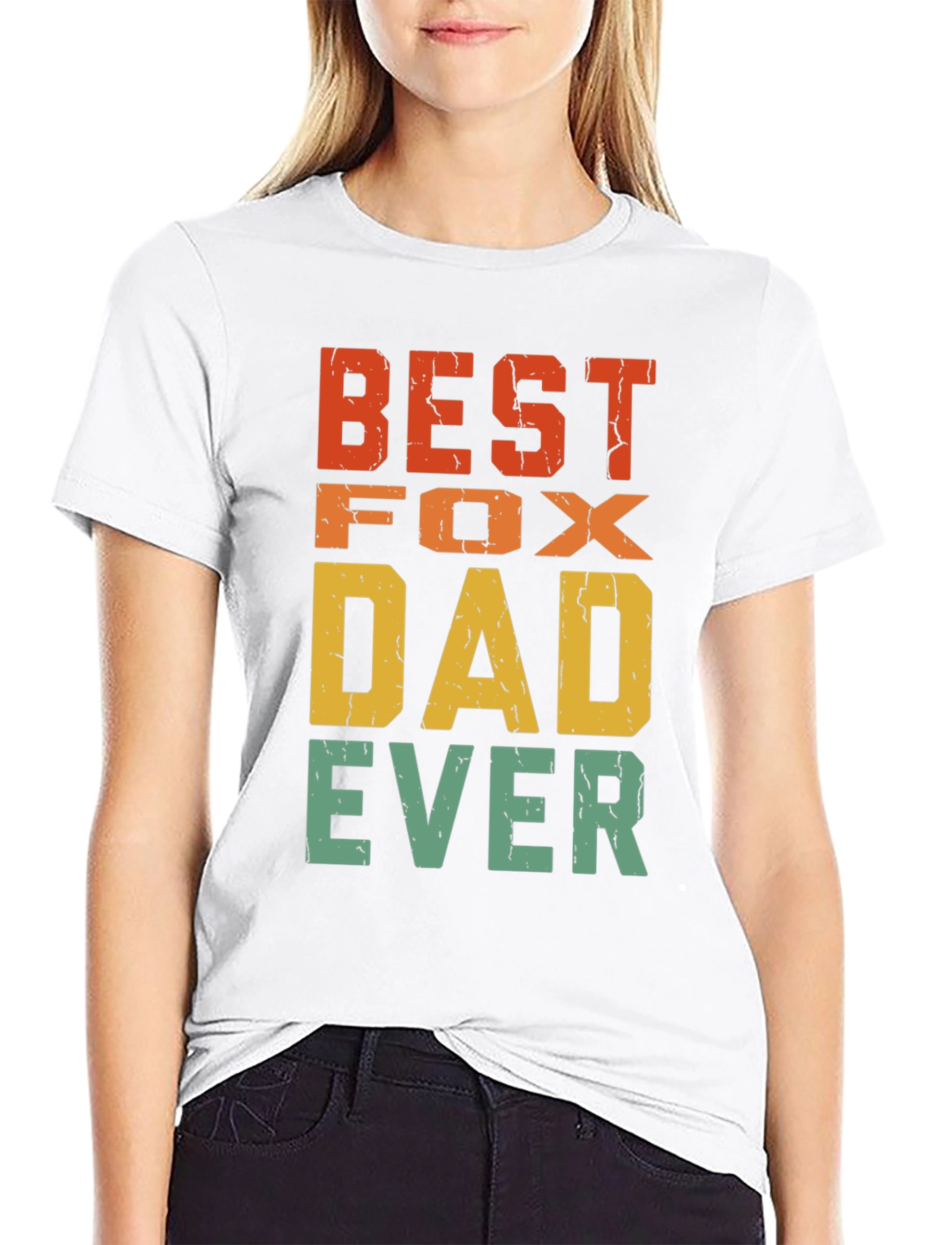 Best Fox Dad Ever T-Shirt - Retro Design