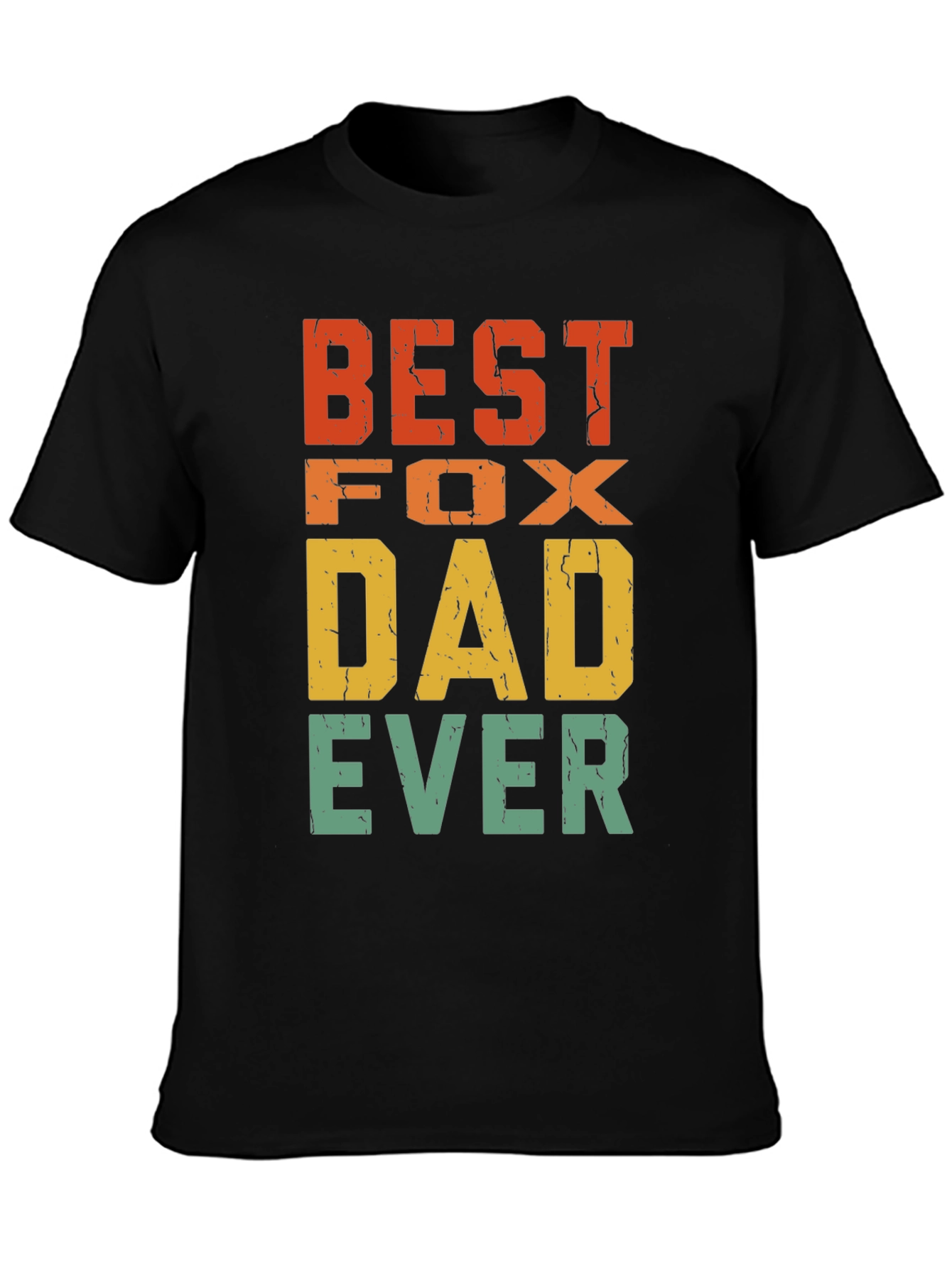 Best Fox Dad Ever T-Shirt - Retro Design